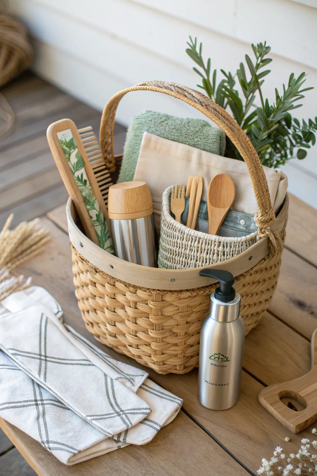 Celebrate sustainably with an eco-friendly birthday basket, perfect for the conscious gentleman.
