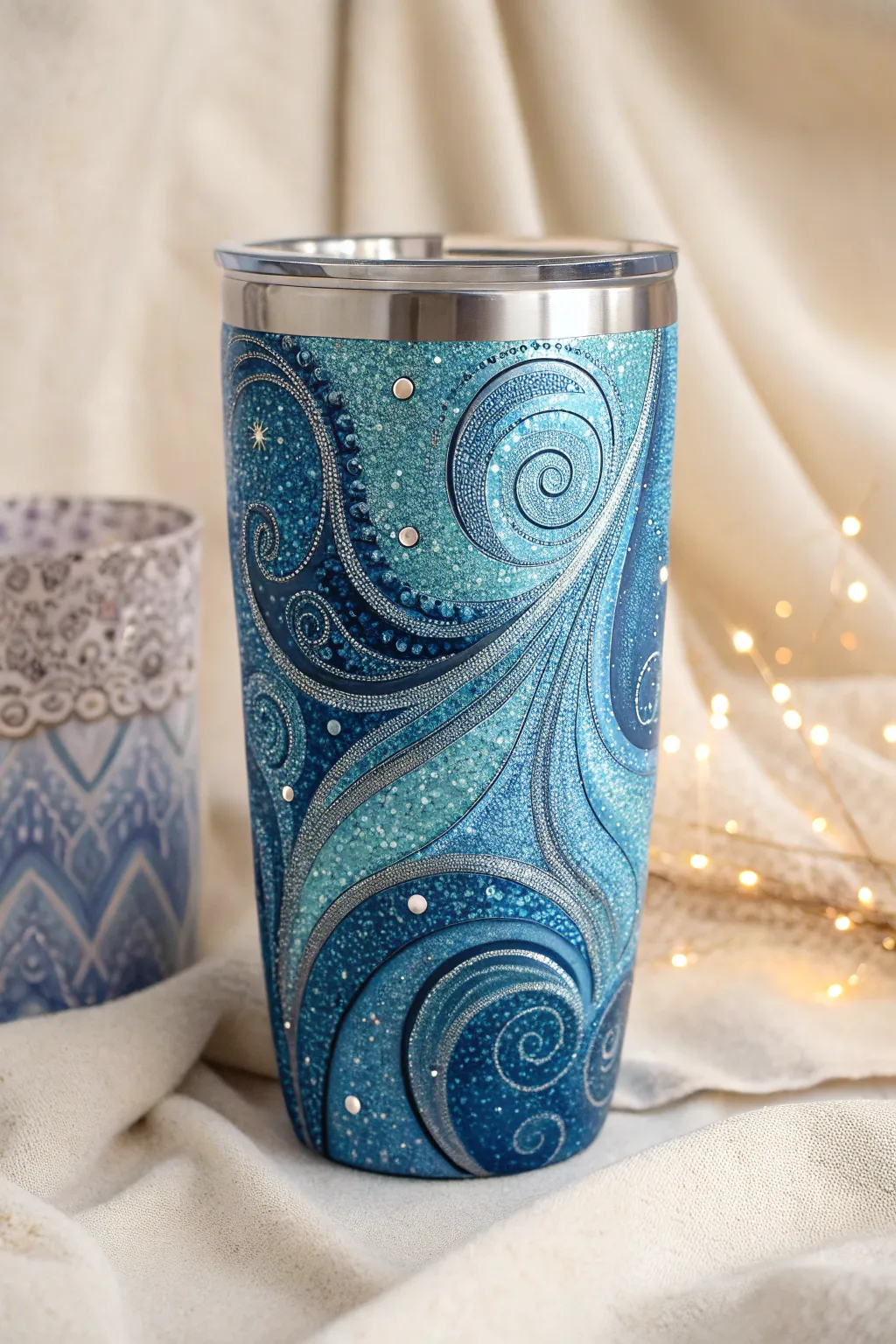 Sip from the stars with this enchanting cosmic swirl tumbler, where elegance meets the universe.