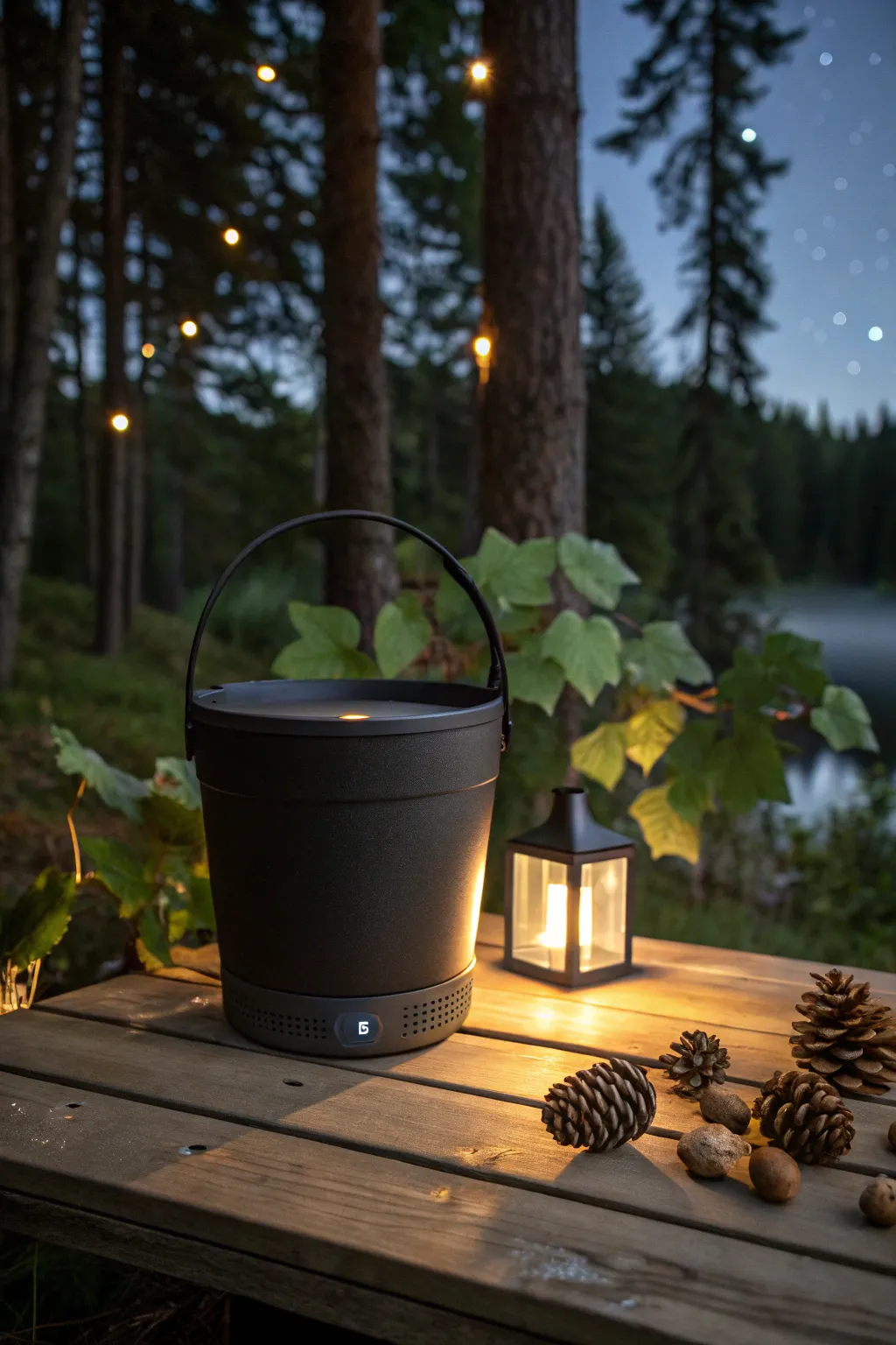Illuminate your night and set the mood: Music and light in one stylish package.