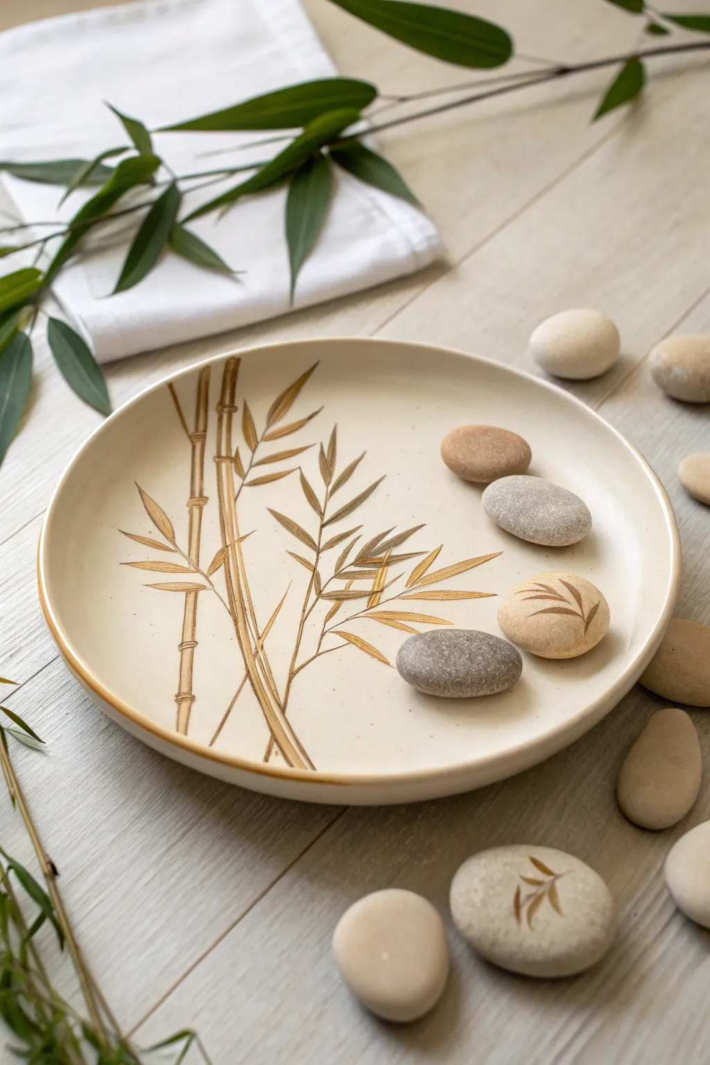 Embrace tranquility with Zen-inspired ceramic art.