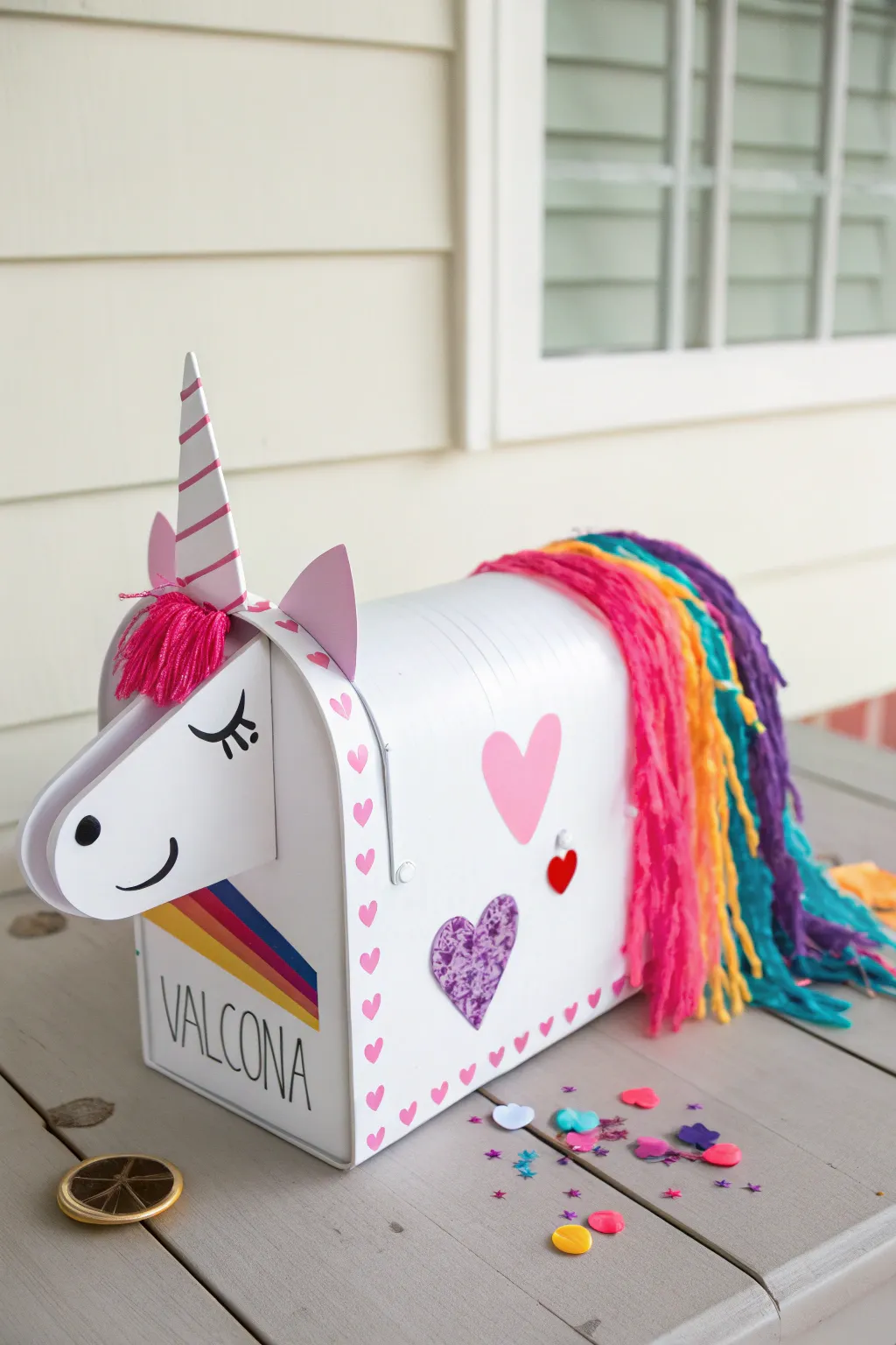 Transform cereal boxes into enchanting unicorn mailboxes for a Valentine's Day delight!