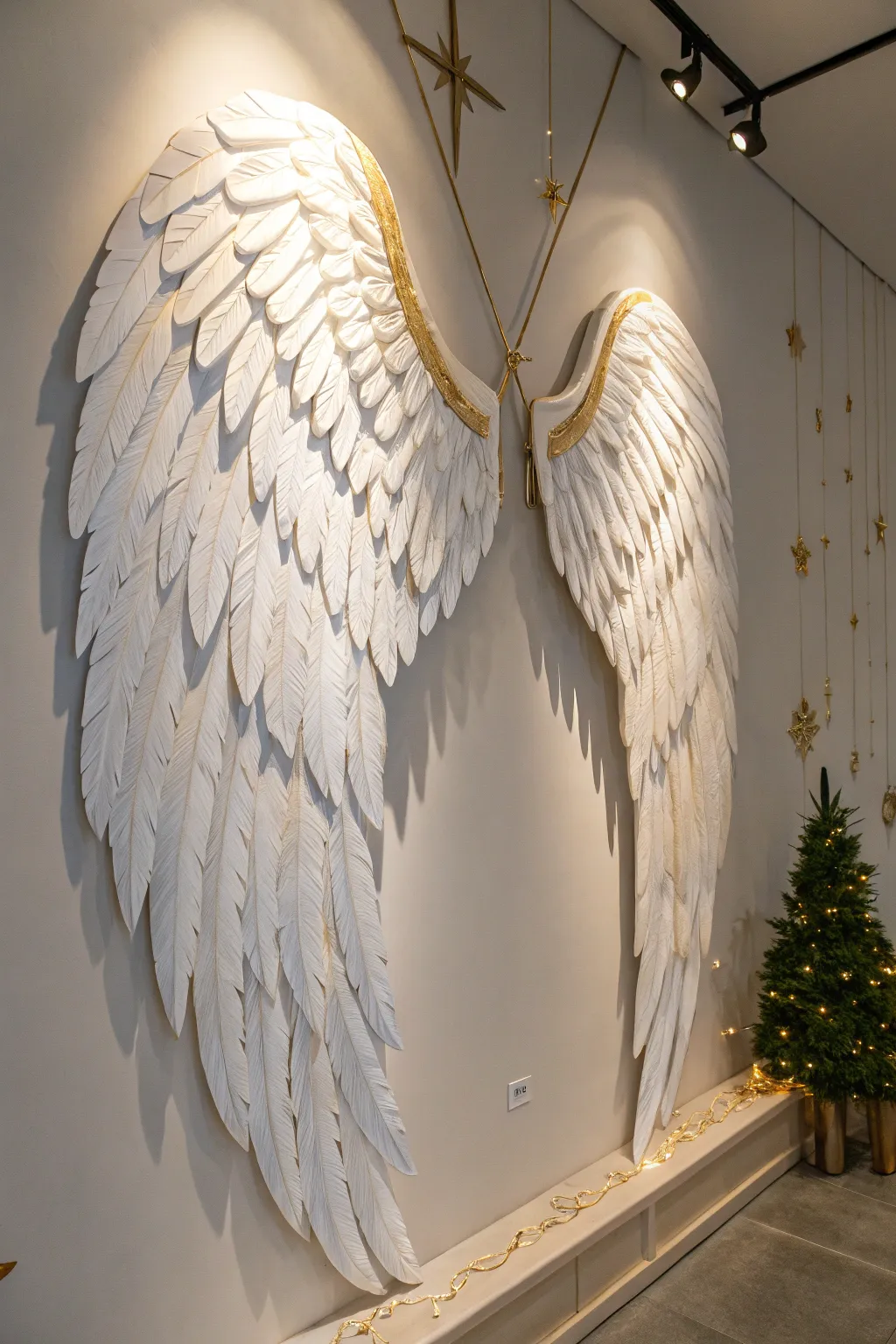 Strike a celestial pose with these stunning angel wings—perfect for adding a heavenly touch to your holiday photos!