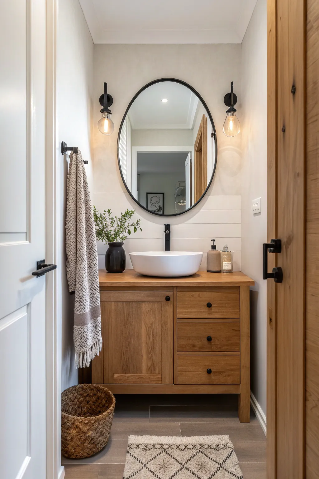 Transform your closet into a serene en-suite oasis, blending minimalist elegance with boho charm.