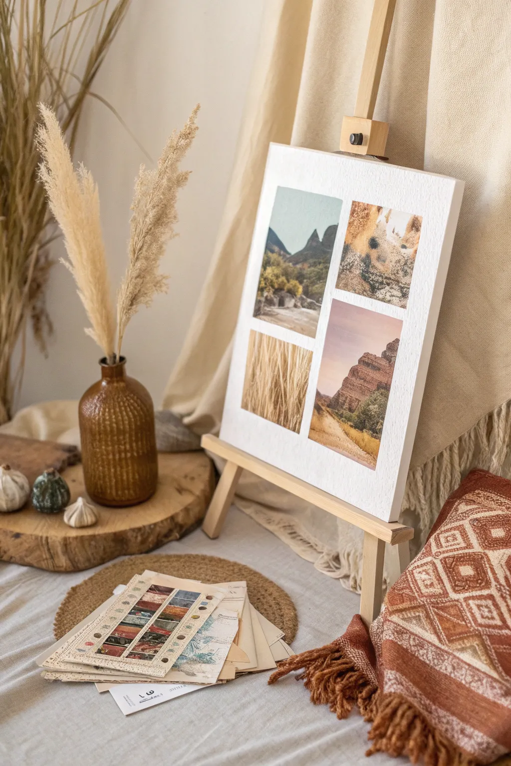 Discover the art of blending technology and tradition with this stunning hybrid collage.