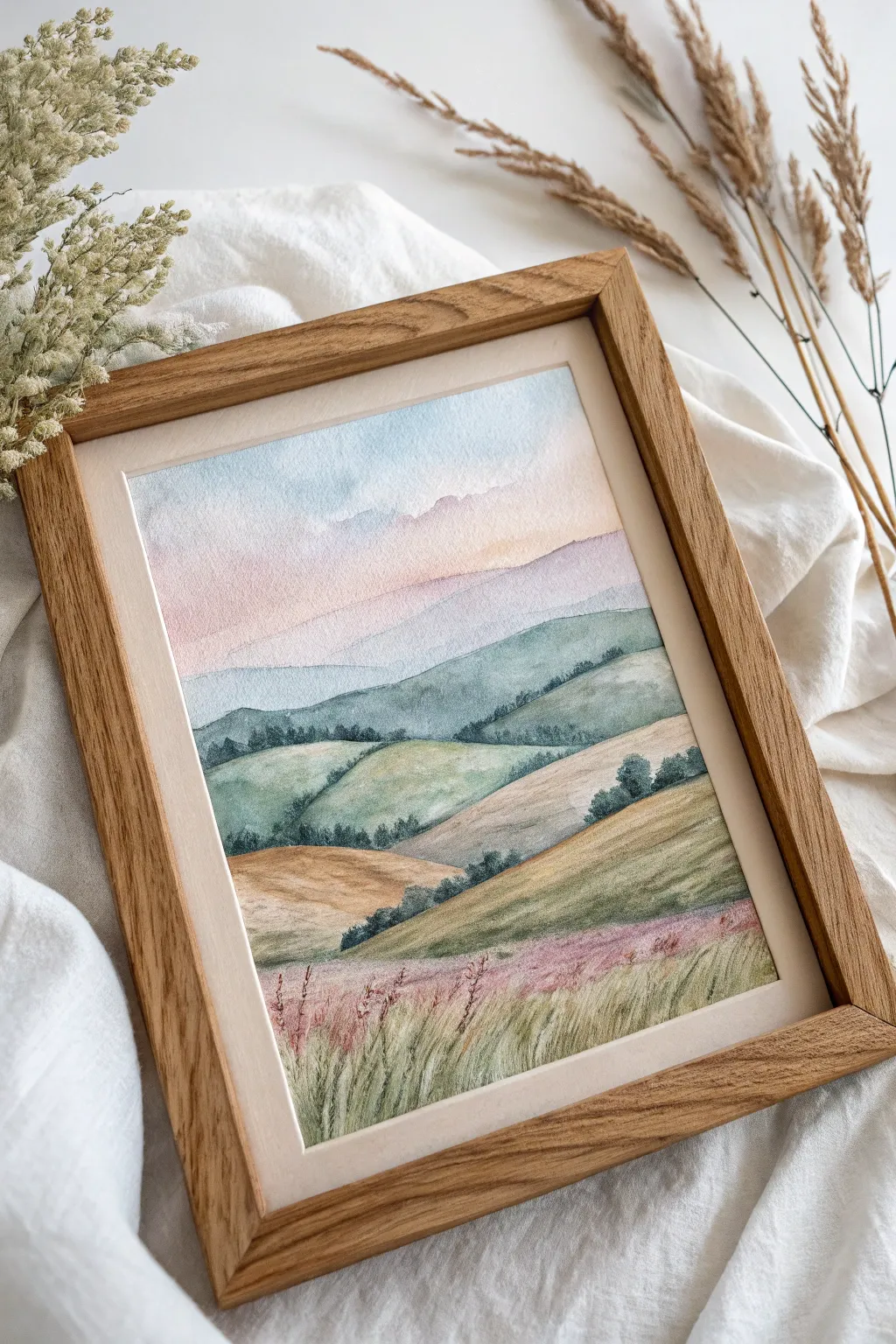 Discover the art of texture in watercolor landscapes – where simplicity meets natural beauty.