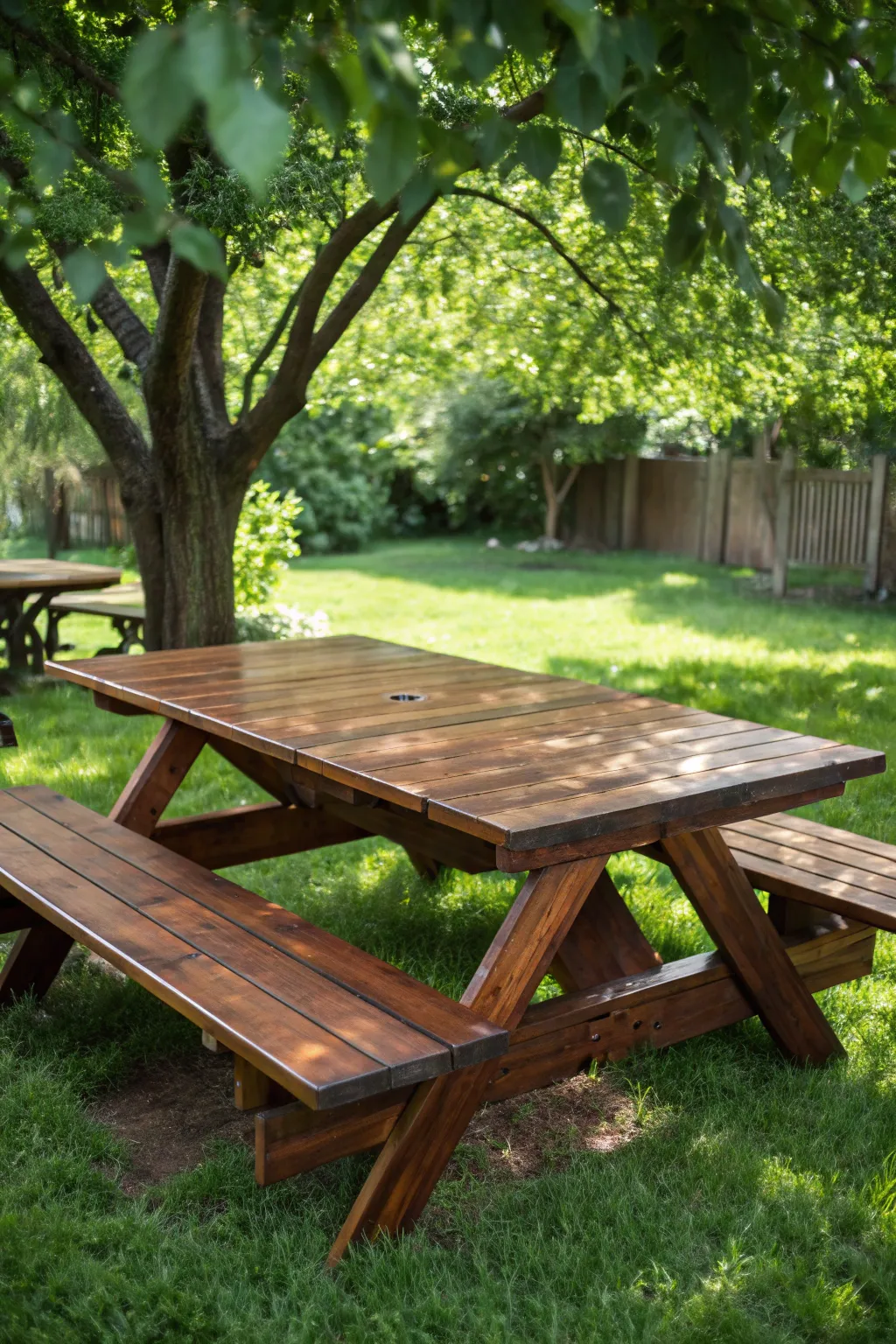 Elevate your outdoor gatherings with this versatile and stylish picnic table centerpiece.