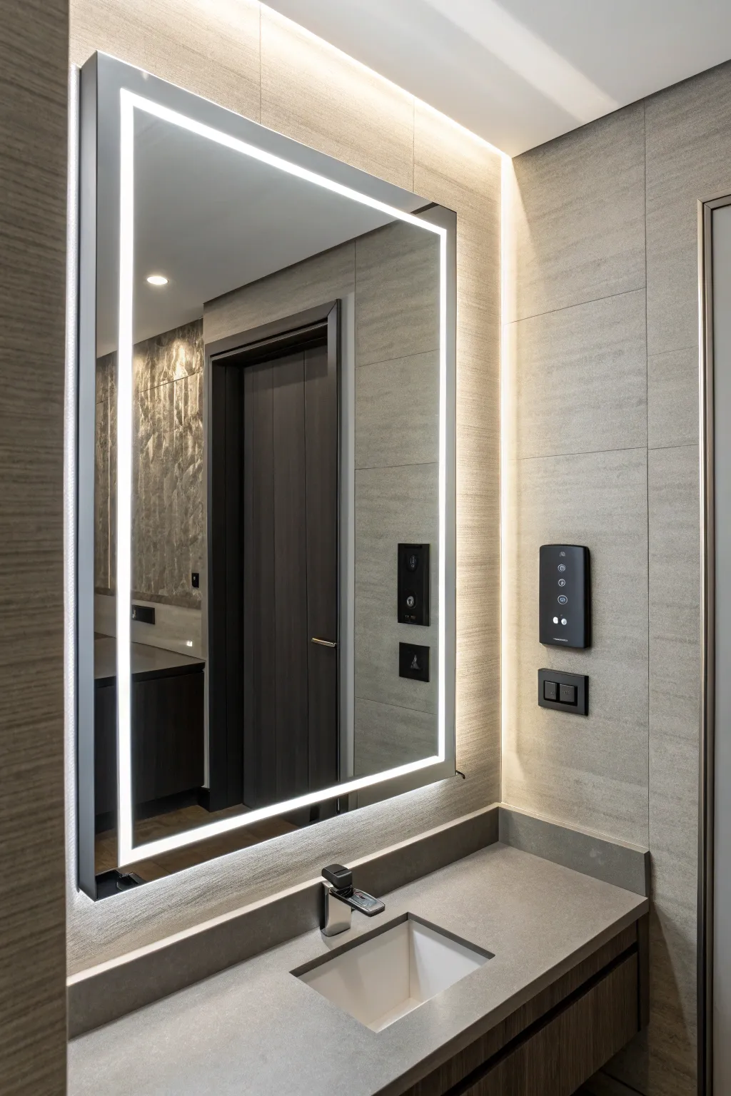 Transform your space with the magic of mirrors: conceal and illuminate effortlessly.