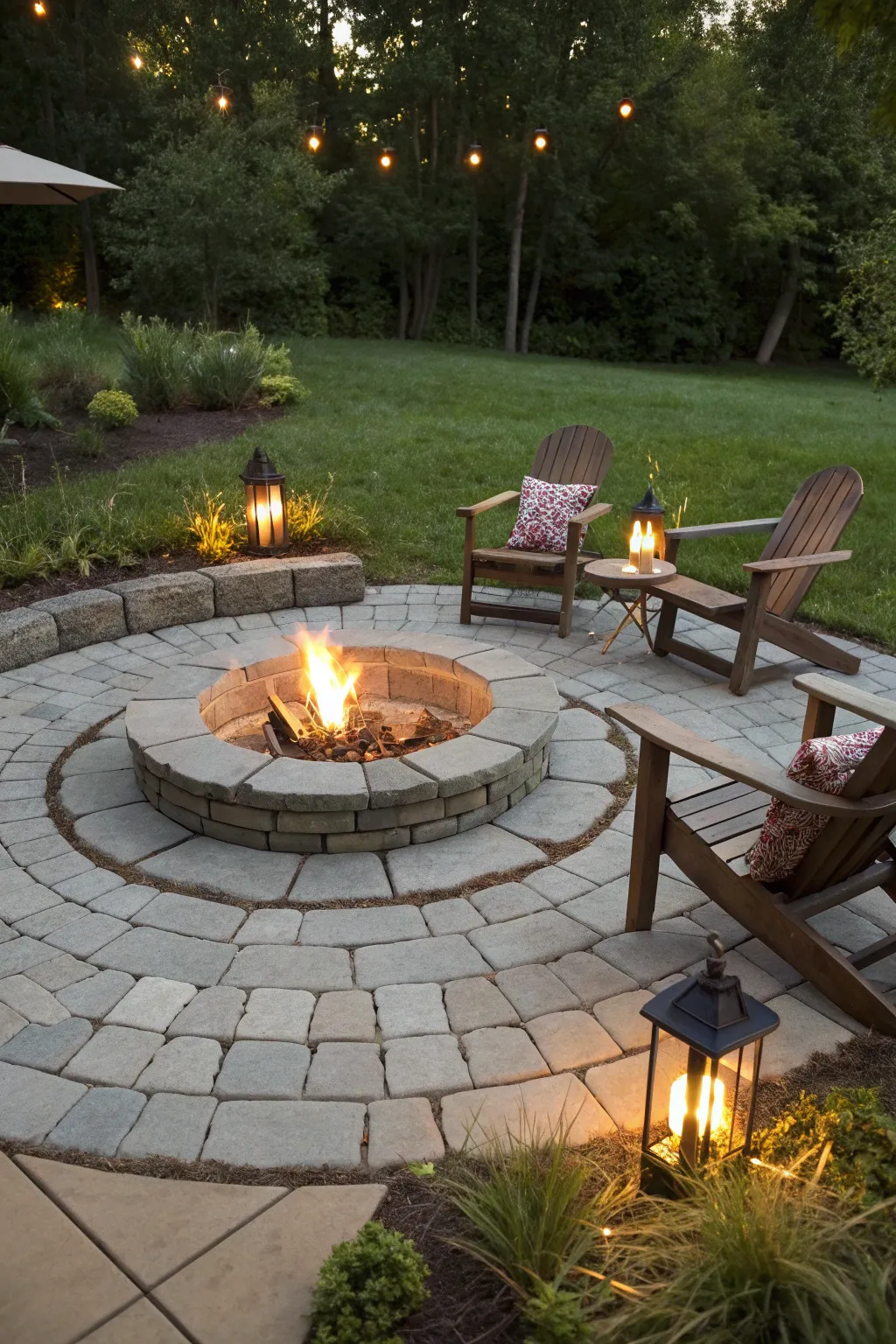 Transform your patio into the ultimate evening retreat with a stunning fire pit centerpiece.