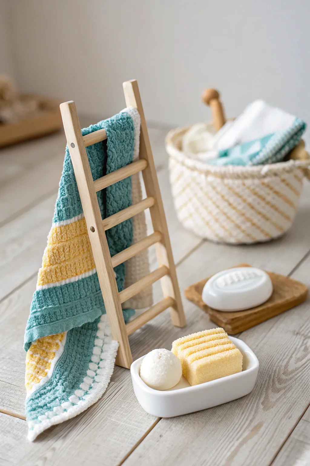Elevate doll playtime with these charming handmade bath accessories, blending Scandinavian minimalism with a hint of boho magic!