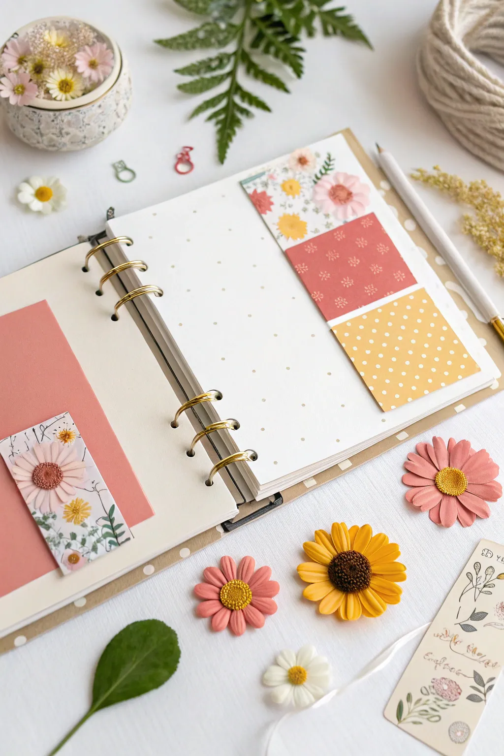 Capture your memories with a touch of Scandinavian Boho charm on personalized scrapbook pages.
