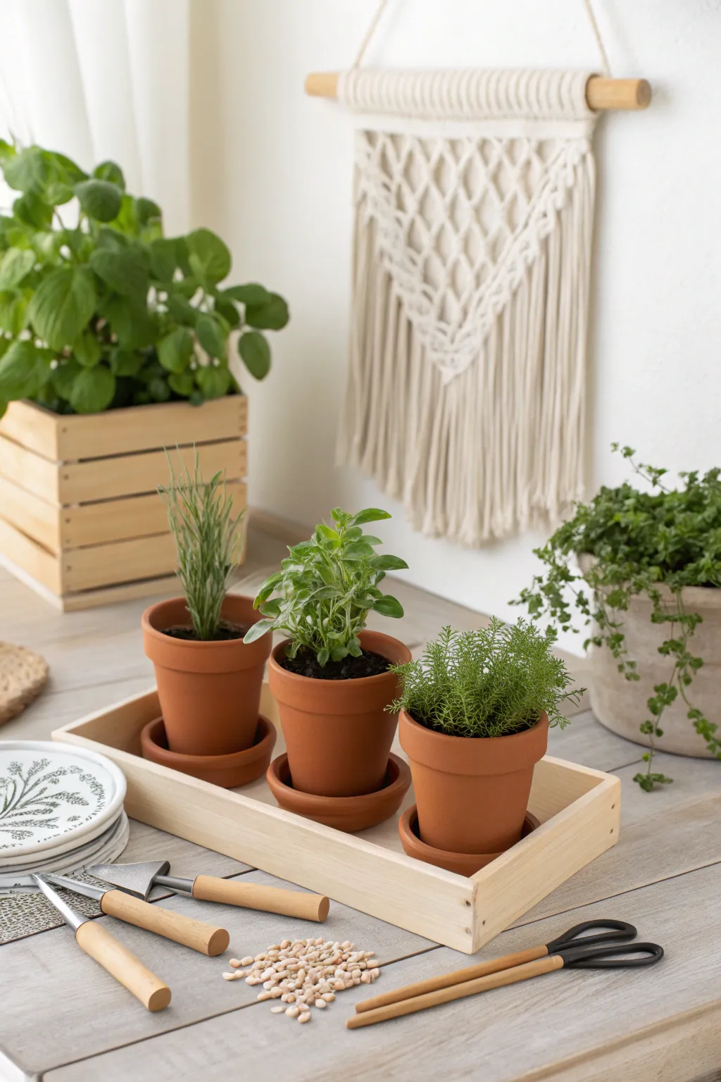Elevate your culinary creations with a touch of nature: the perfect minimalist indoor herb garden kit.