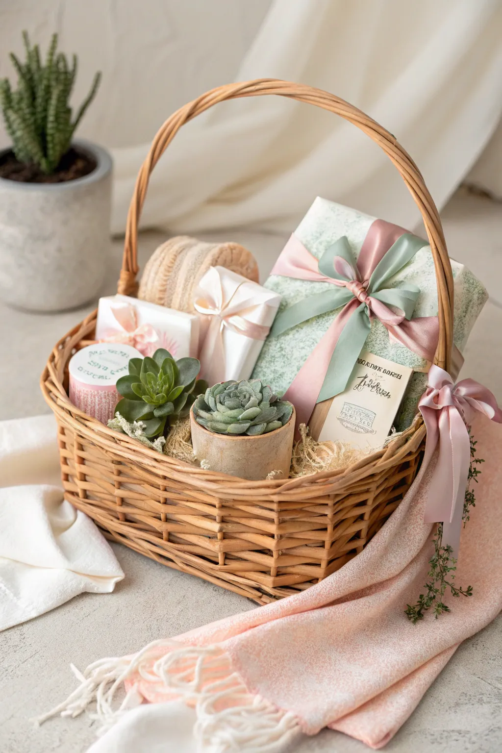 Elevate your gift-giving game with a color-coordinated gift basket that's as beautiful as it is thoughtful. 🎁✨