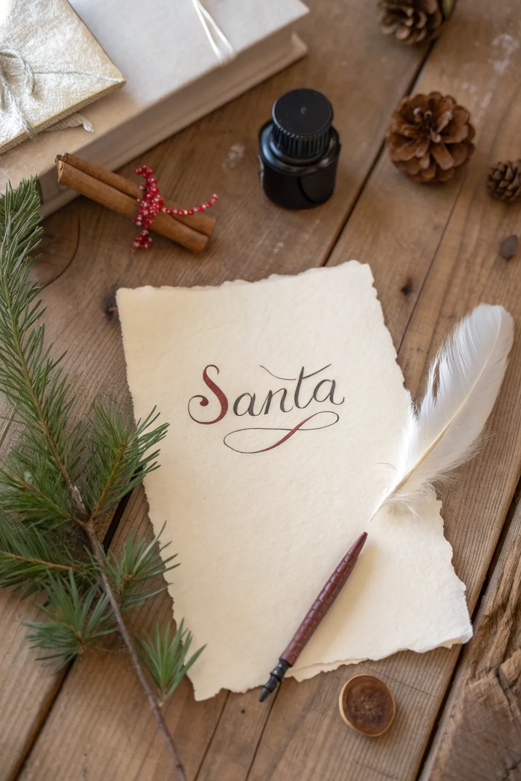 Capture the magic of a handwritten letter to Santa this December. 🎅✨ #MinimalistChristmas #BohoScandiStyle