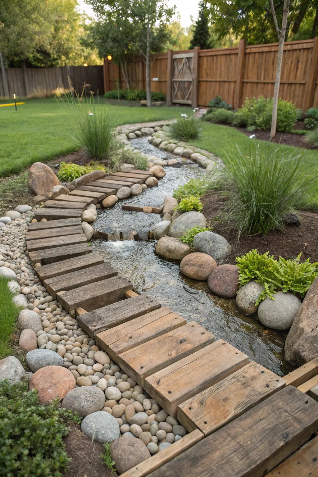 Discover tranquility in your backyard with this nature-inspired water maze, where elegance meets playful simplicity.