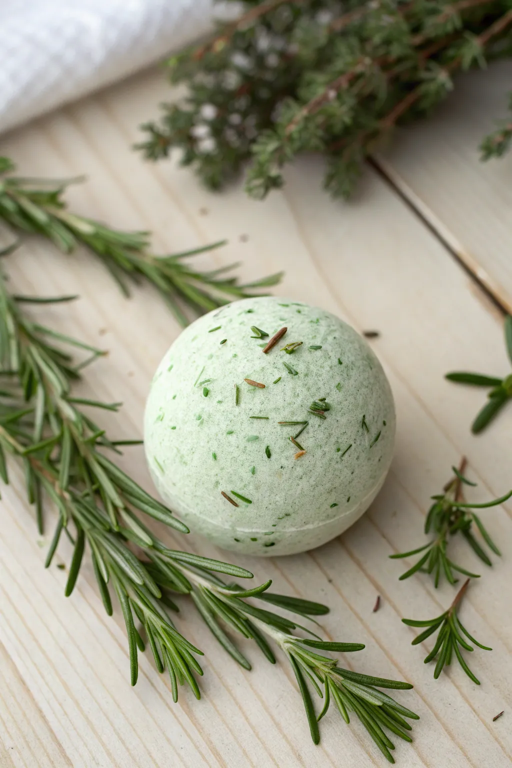 Embrace nature's calm with a garden-fresh bath bomb experience.