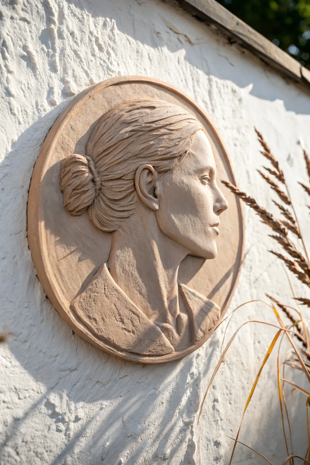 Capture the essence of a loved one with a handcrafted clay portrait, perfect for adding a personalized touch to your space.