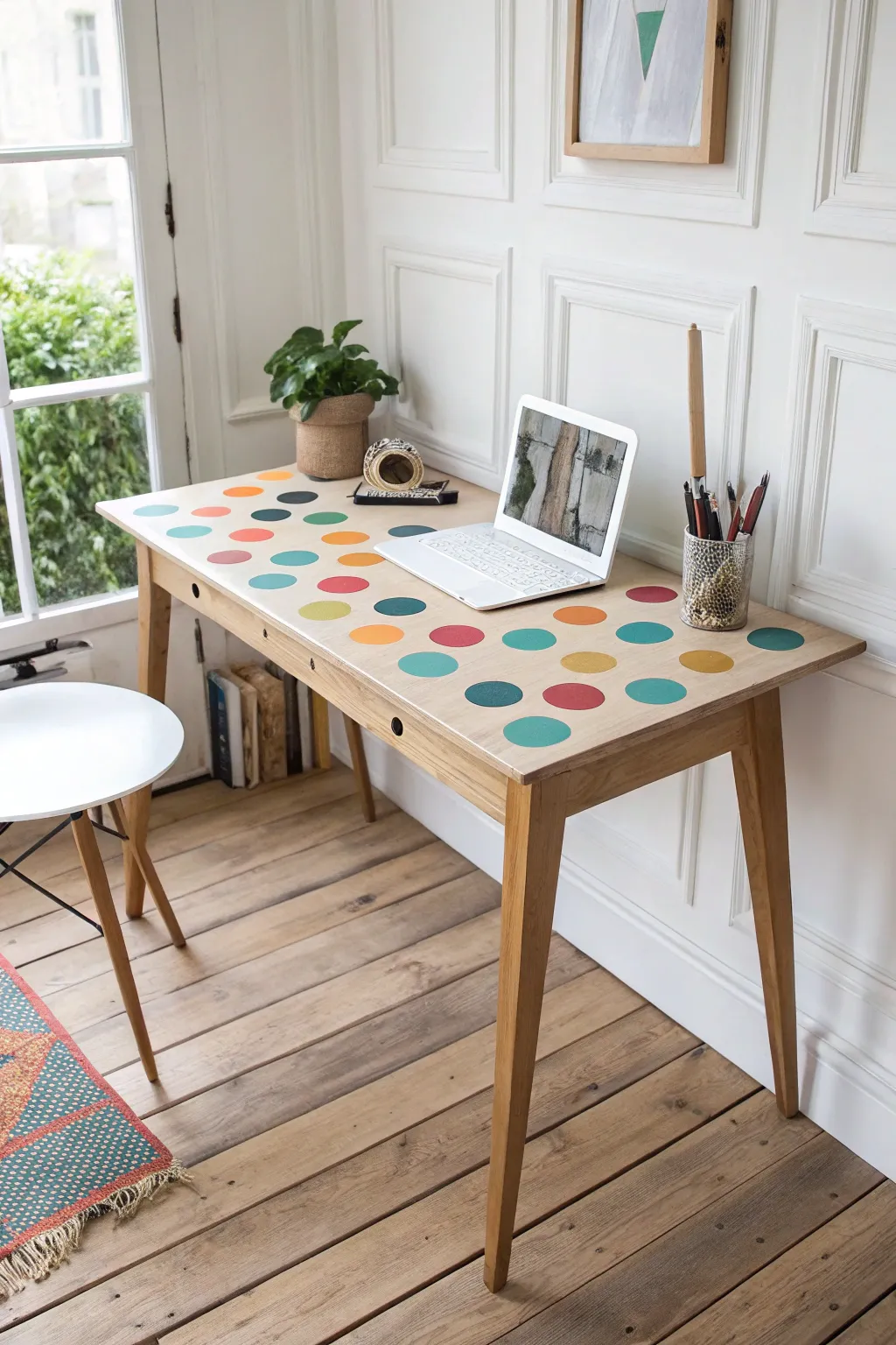 Transform your workspace into a playful haven with bold patterns and vibrant colors!