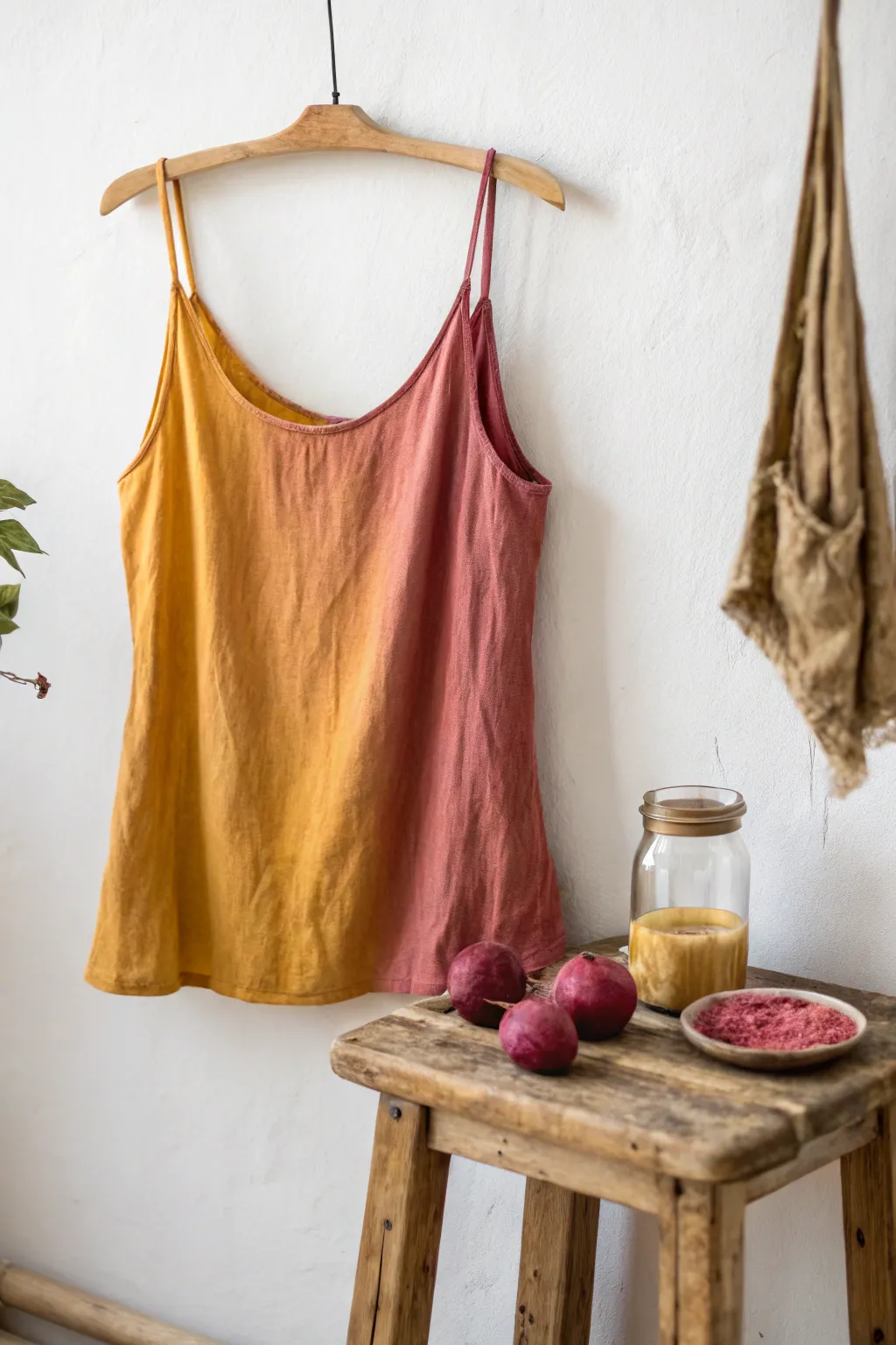 Embrace sustainable style with naturally dyed elegance.