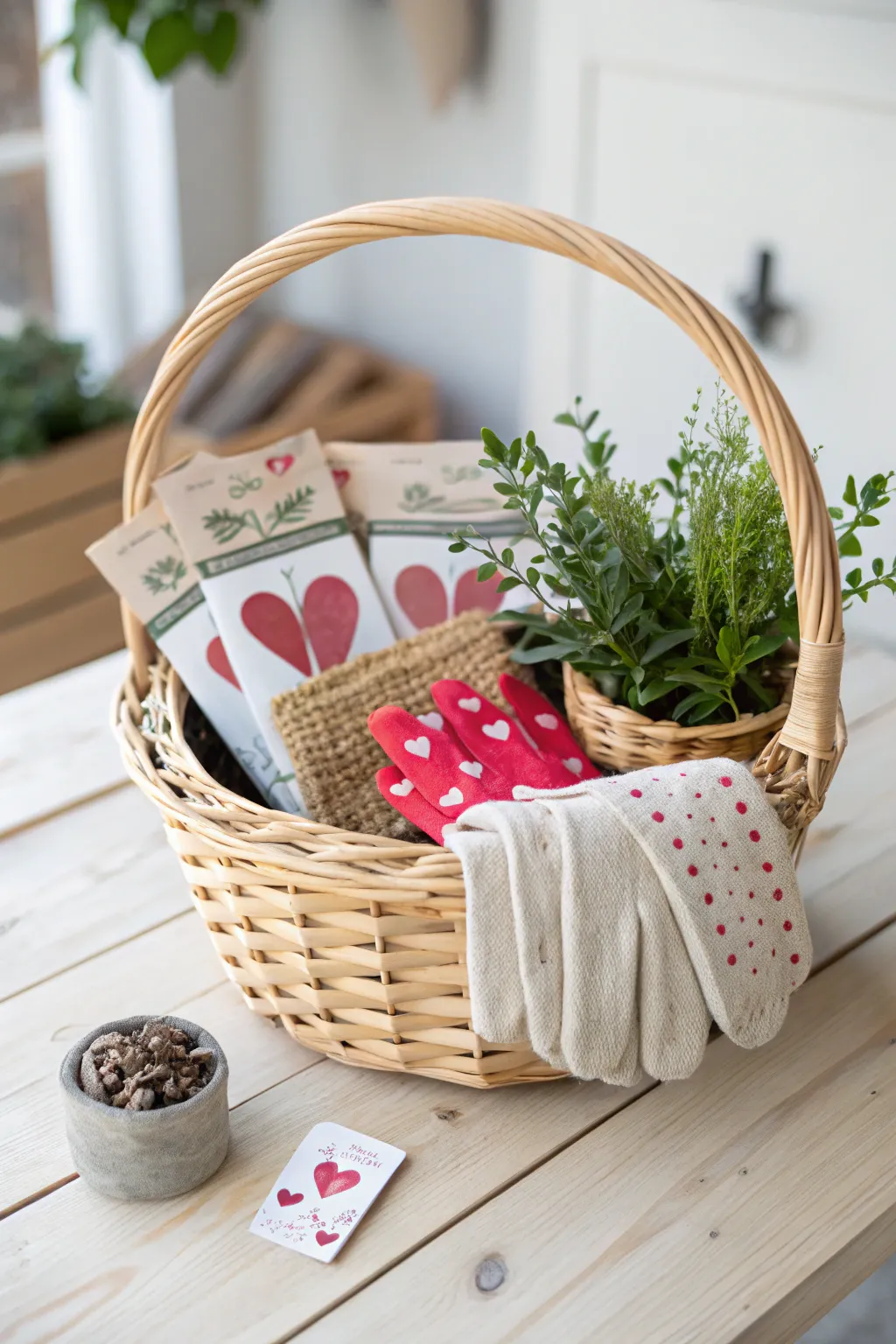 Nurture love and nature with this charming Gardener's Goodies basket.