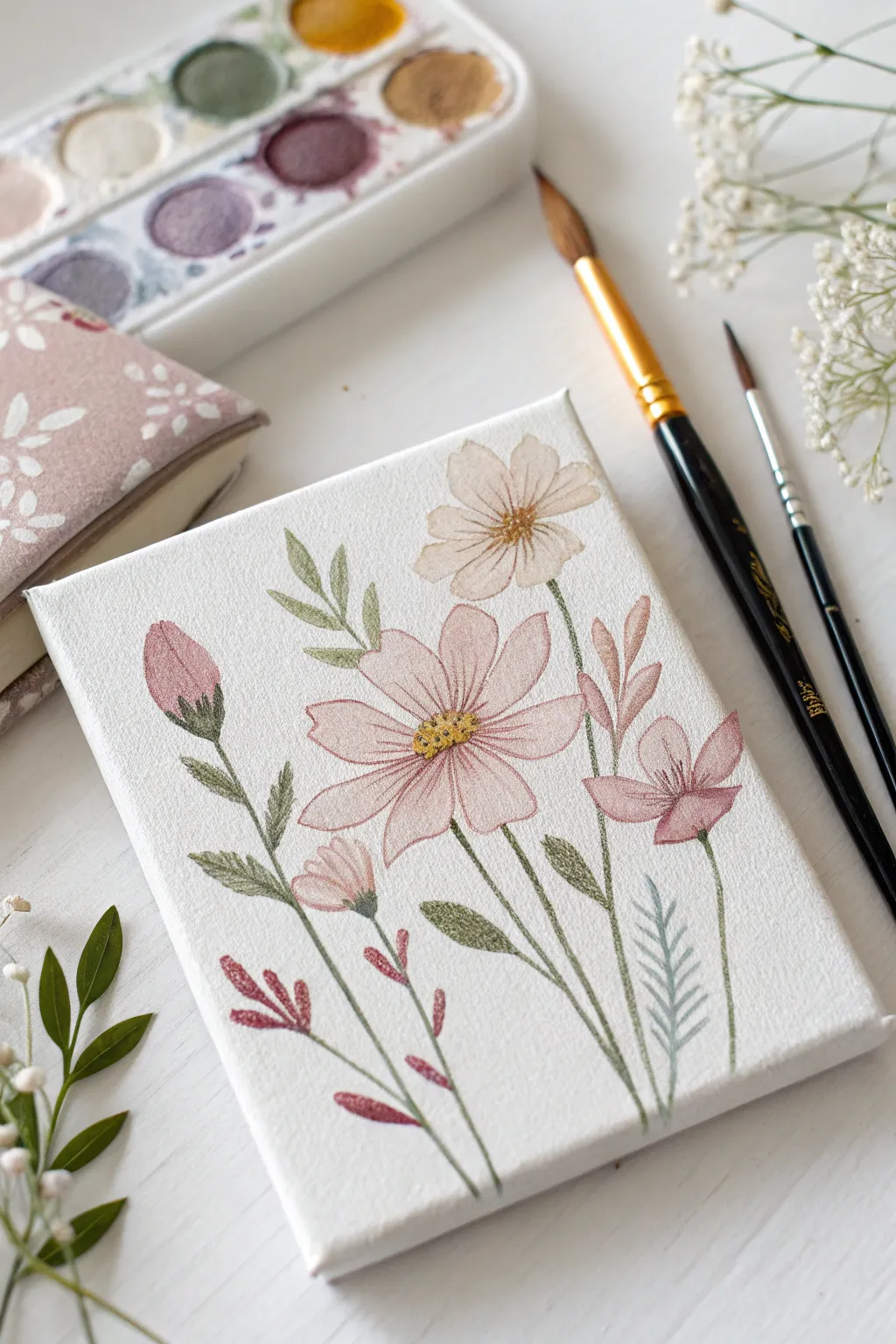 Tiny floral masterpieces: a touch of charm for your gallery wall.