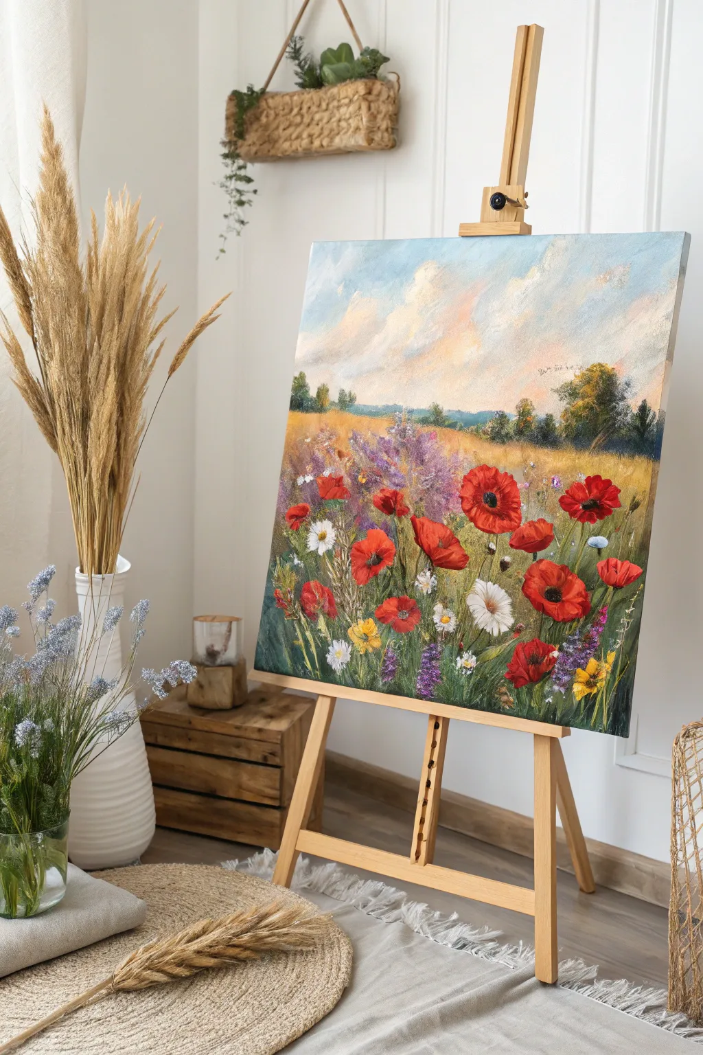Celebrate nature's vibrant palette with a field of bold blooms. 🌼🎨 #ScandinavianMinimalism #BohoBeauty