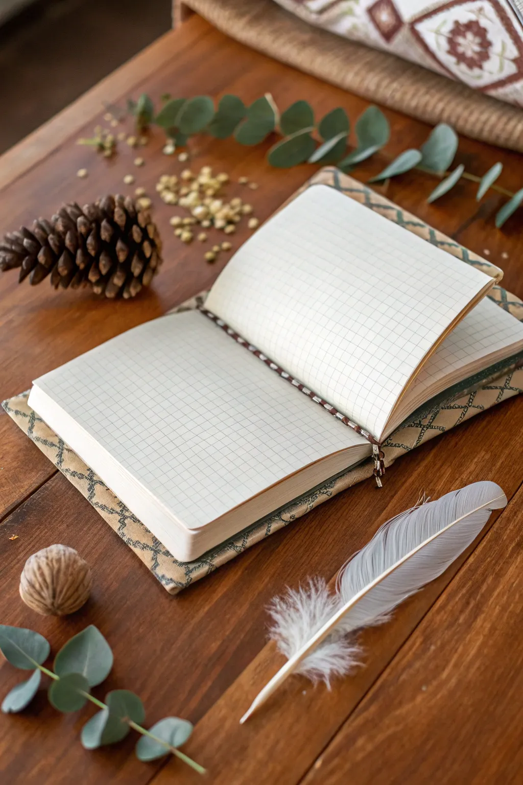 Capture the beauty of everyday nature in your notebook. Let the pages invite your observations of the small wonders around you.