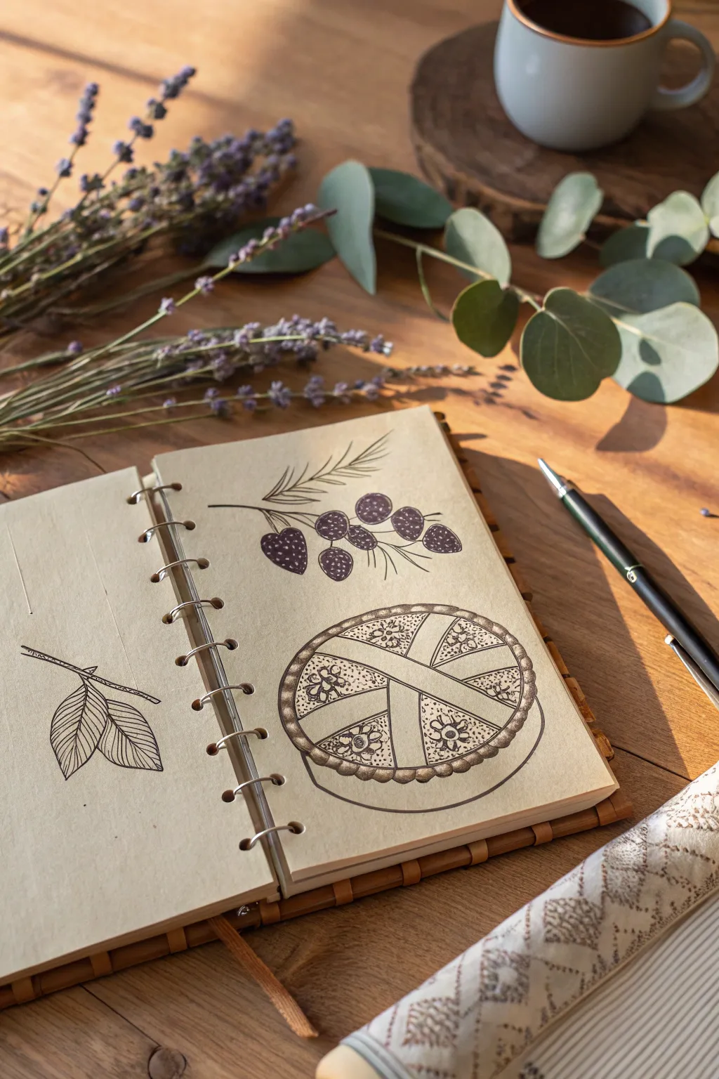 Capture the essence of fall with every sketch – a journey through the sweet aroma of baking adventures.
