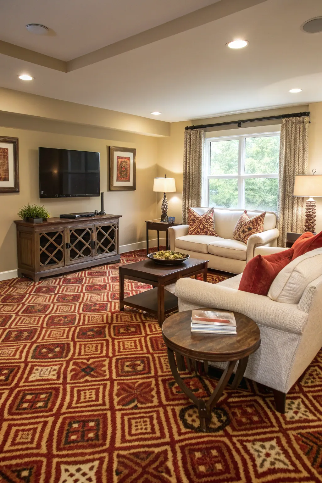 Bold patterns make a statement and become a focal point.