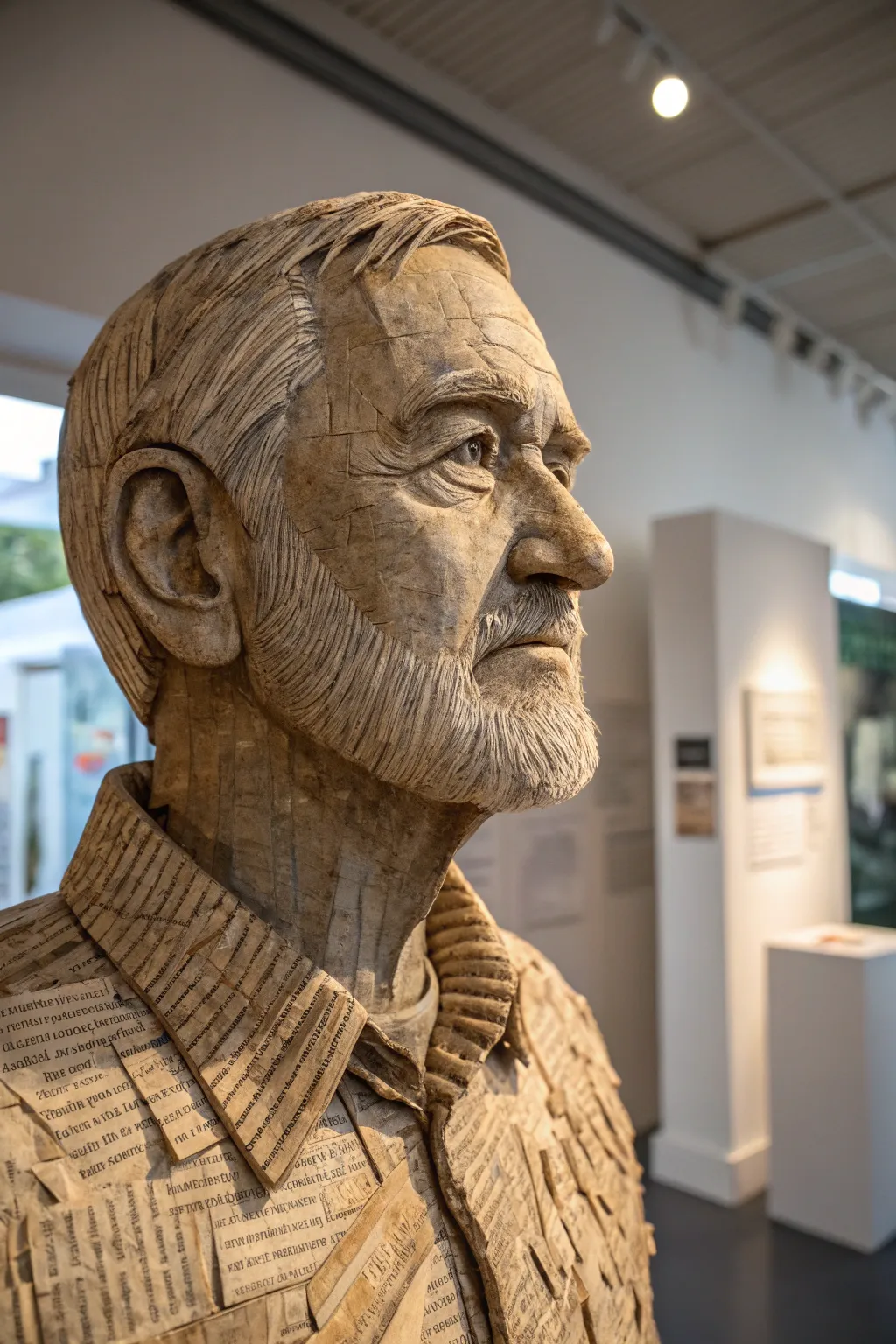 Celebrate Dad with a touch of eco-friendly art this Father's Day. Crafted from recycled materials, this portrait combines simplicity, craftsmanship, and bold colors for a heartfelt tribute.