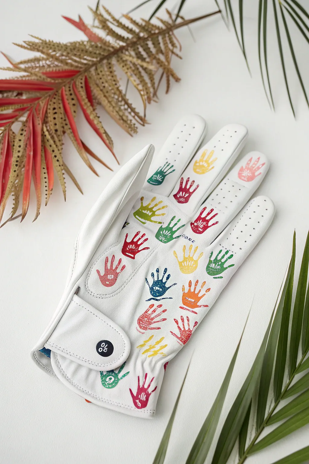 Tee-off with a touch of love: Handprint Golf Glove Art for Father's Day.