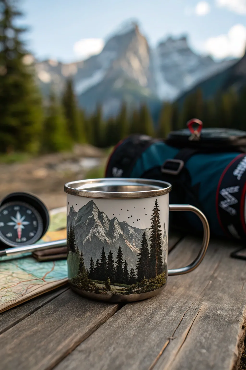 Elevate Dad's adventures with a personalized camping mug that brings the wild to every trip.