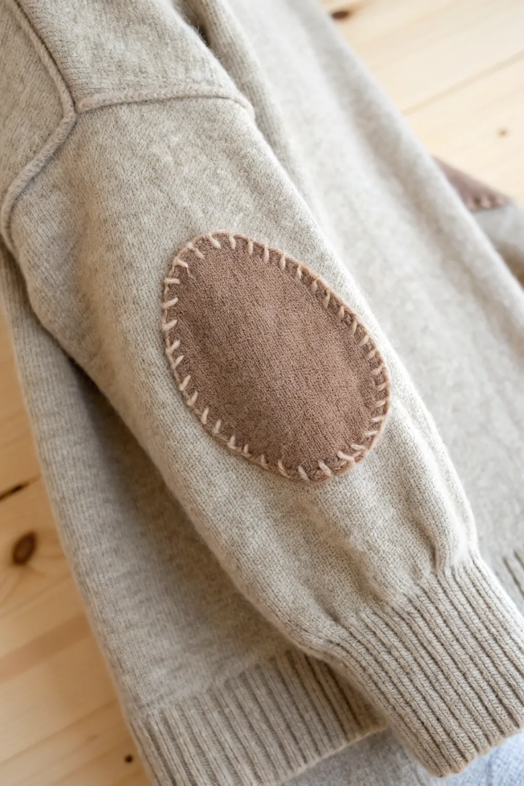 Elevate your style with handcrafted felt elbow patches – where simplicity meets elegance.