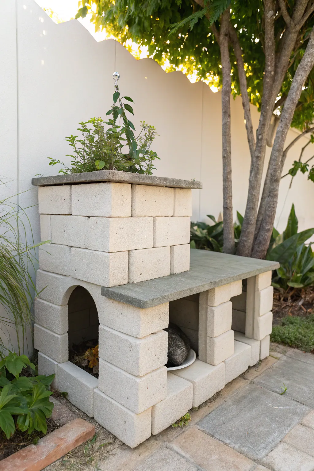 Crafted with care: A minimalist sanctuary for our feral friends. #ScandiBoho #CatShelter