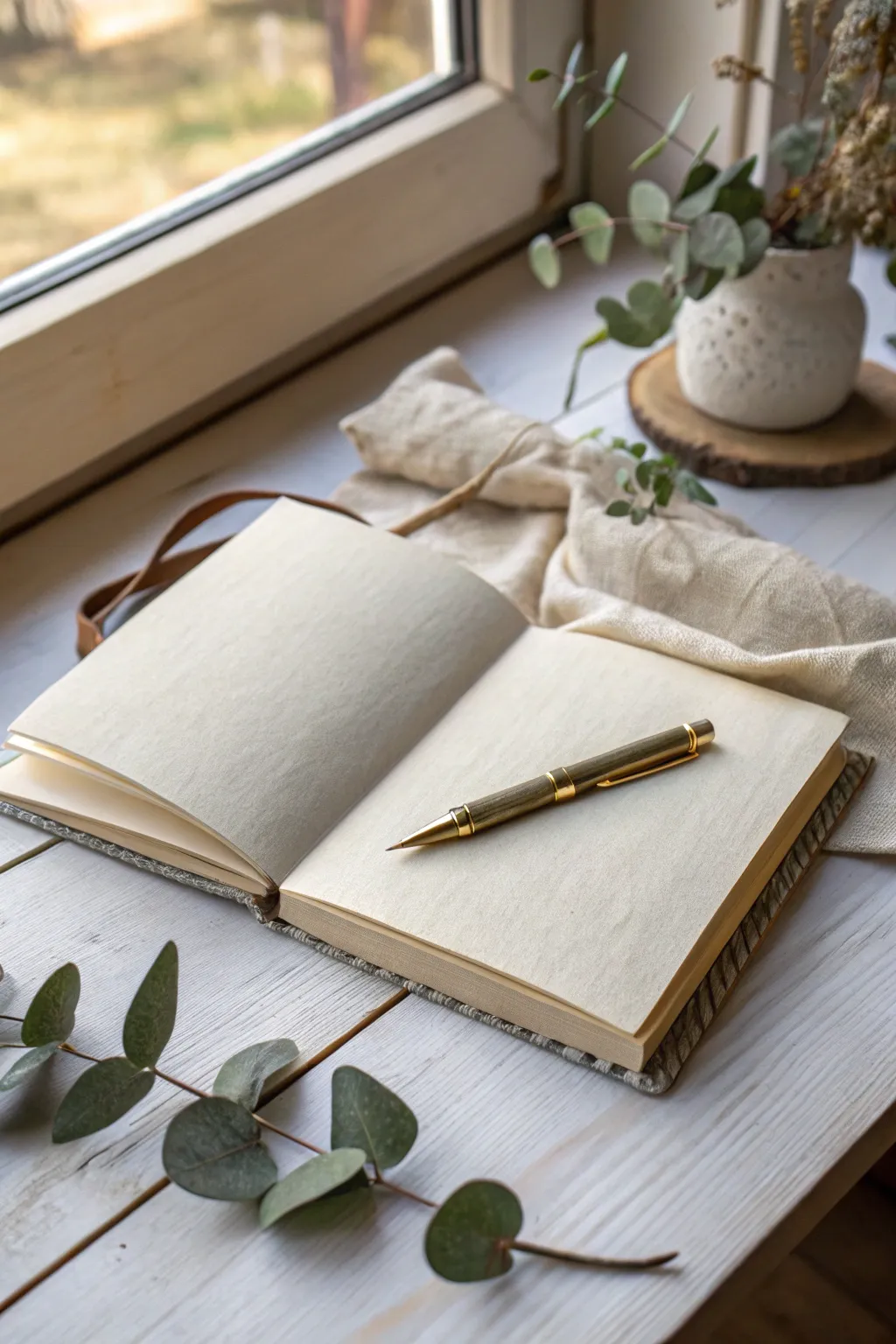Begin your journaling journey with a list of dreams, beautifully captured in simplicity and elegance.