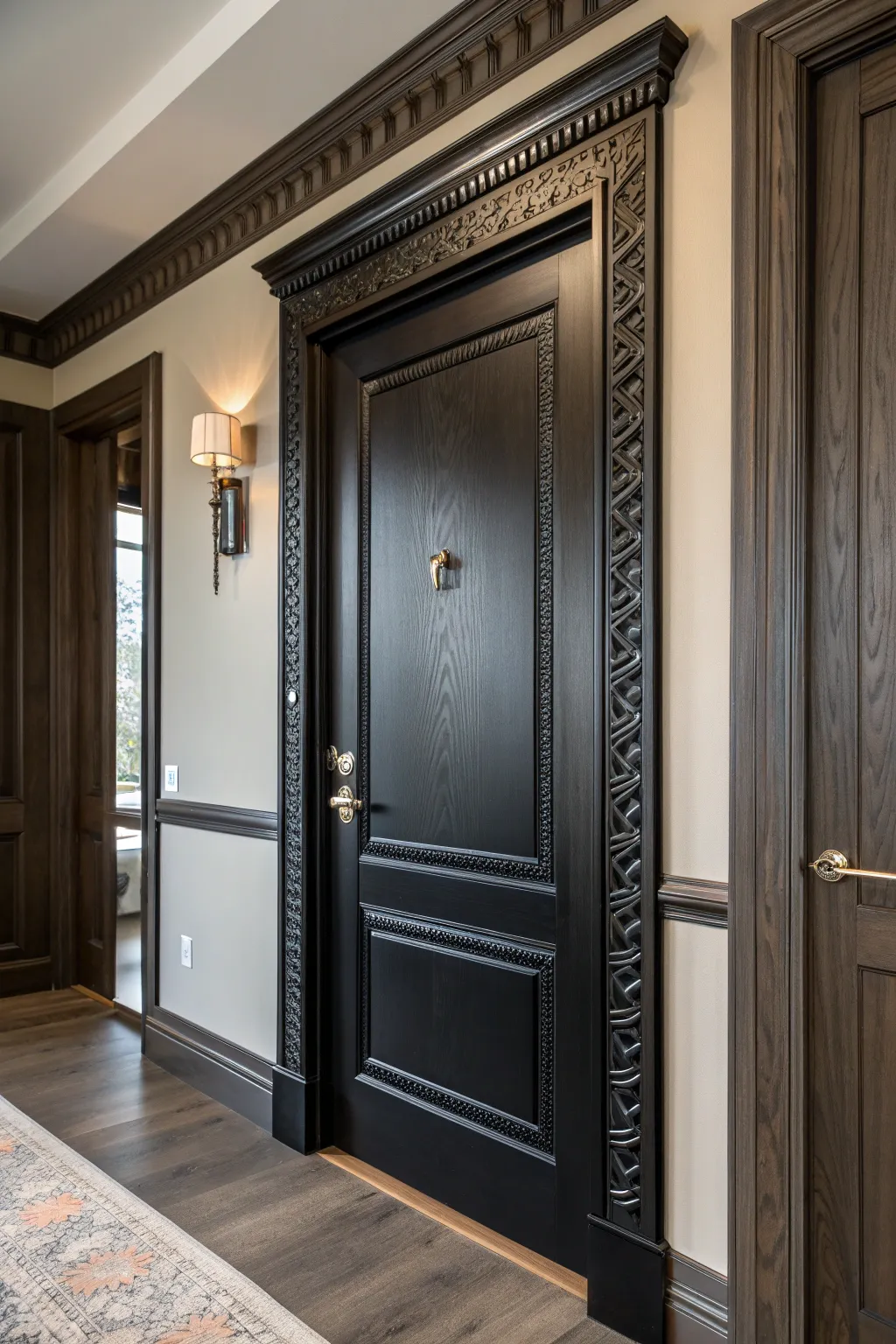 Transform your space with stylish trims: Elevate flat doors to custom masterpieces.