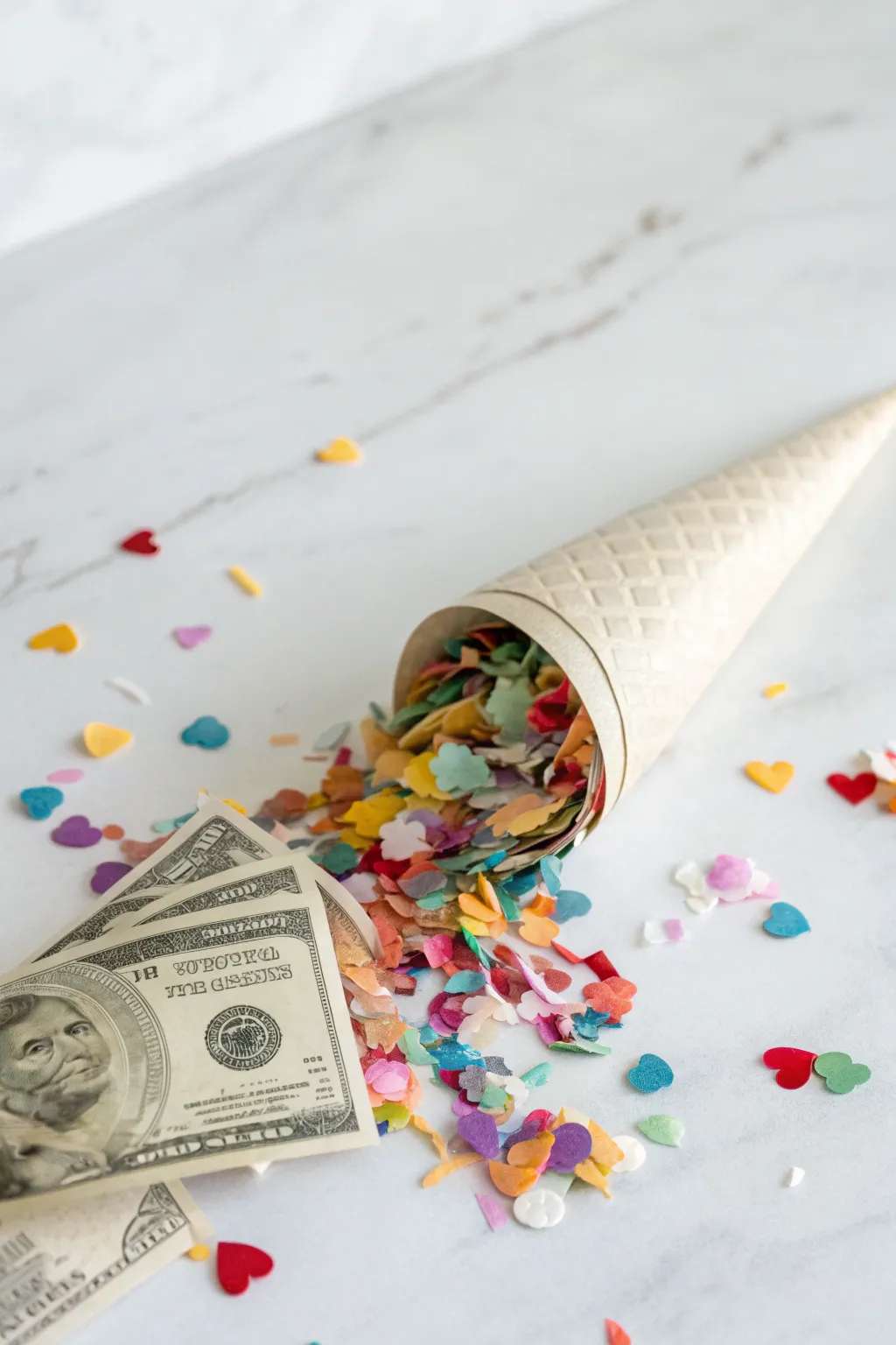 Celebrate in style with a Money Confetti Popper - a delightful surprise that combines fun and fortune!