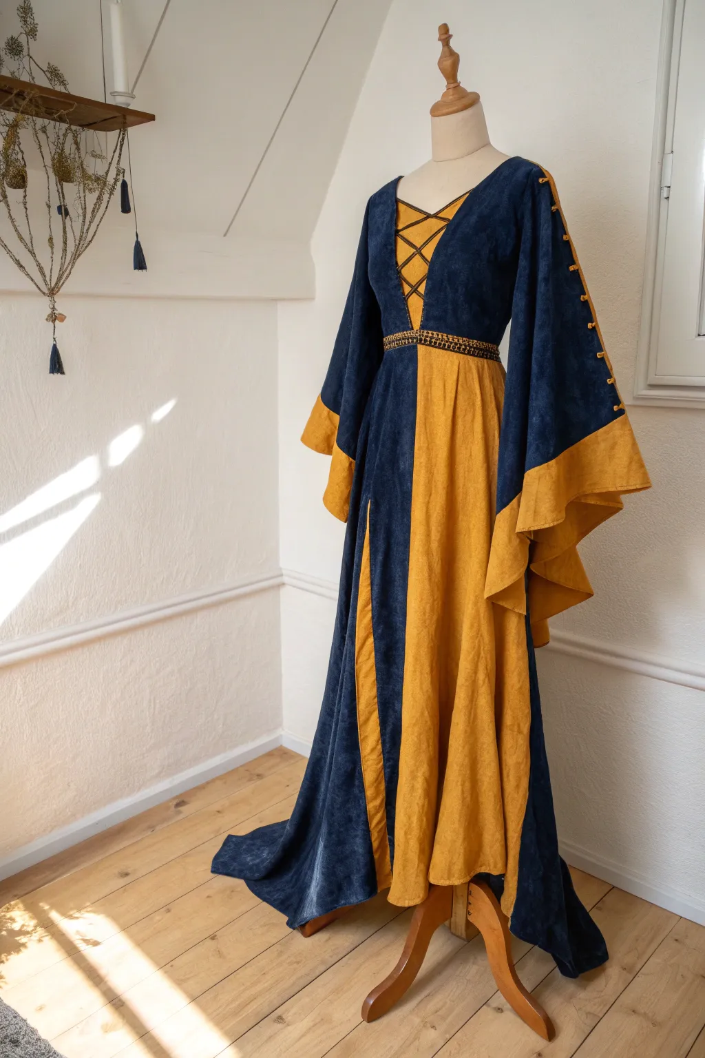 Embrace the TikTok sensation with a Halloween costume that blends minimalist elegance and bold colors. #ScandiBoho #CraftedStyle