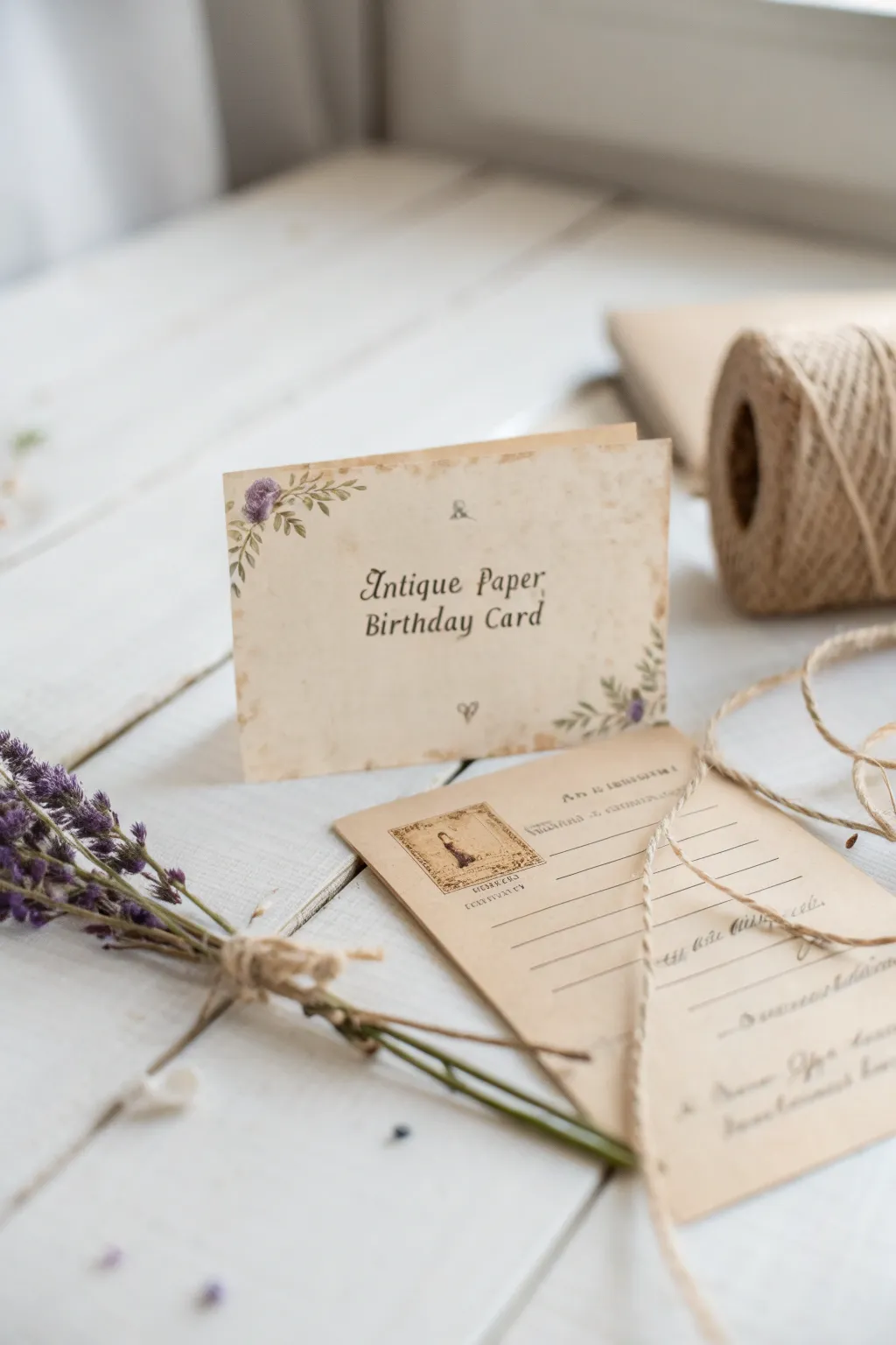 Embrace nostalgia with a handmade birthday card that captures the charm of vintage postcards. 💌✨ #HandmadeWithLove #VintageVibes