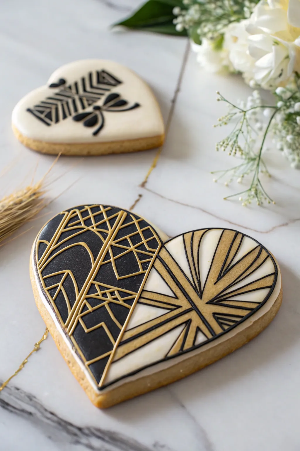 Elevate your cookie game with Art Deco elegance.