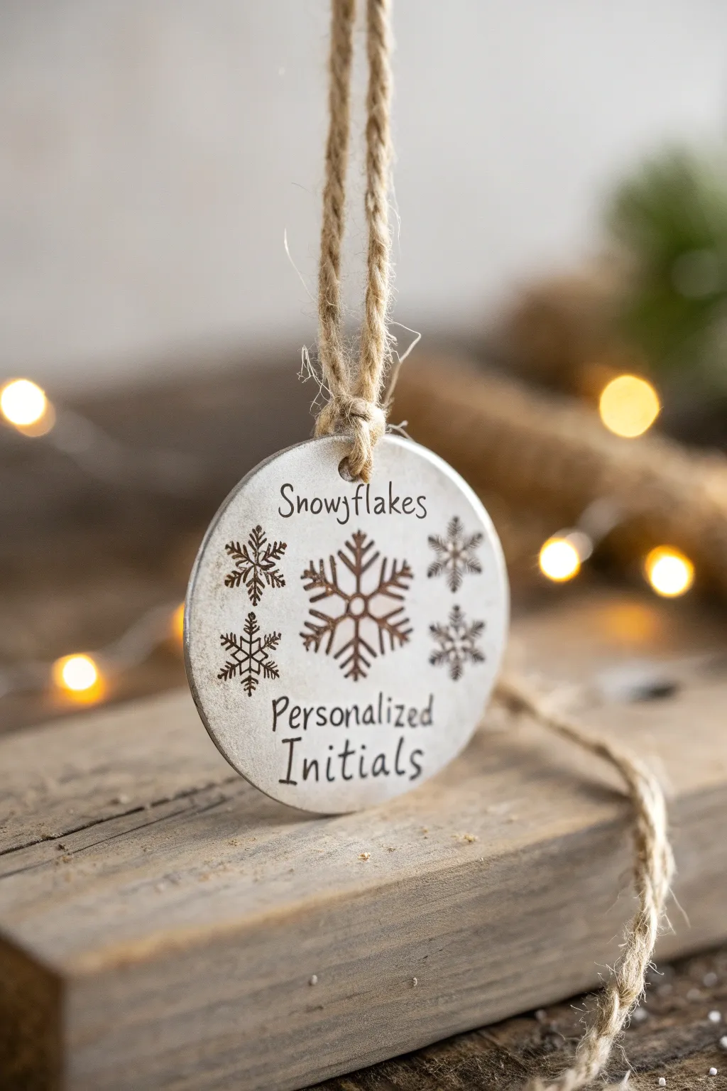 Capture cherished memories with personalized metal-stamped holiday ornaments.