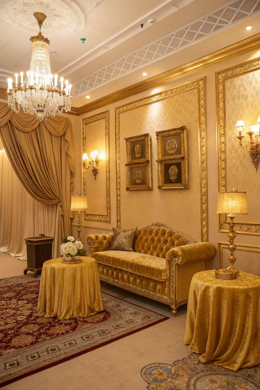 A golden glow that infuses warmth and luxury into the home.