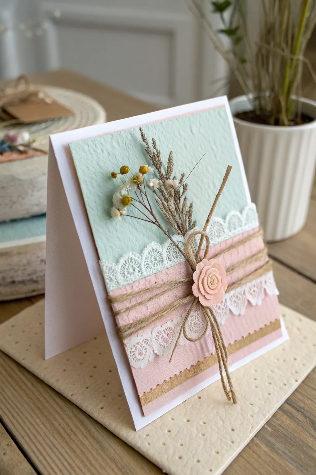 Transform everyday items into an eco-friendly Mother's Day card masterpiece. Celebrate creativity with upcycled elegance!