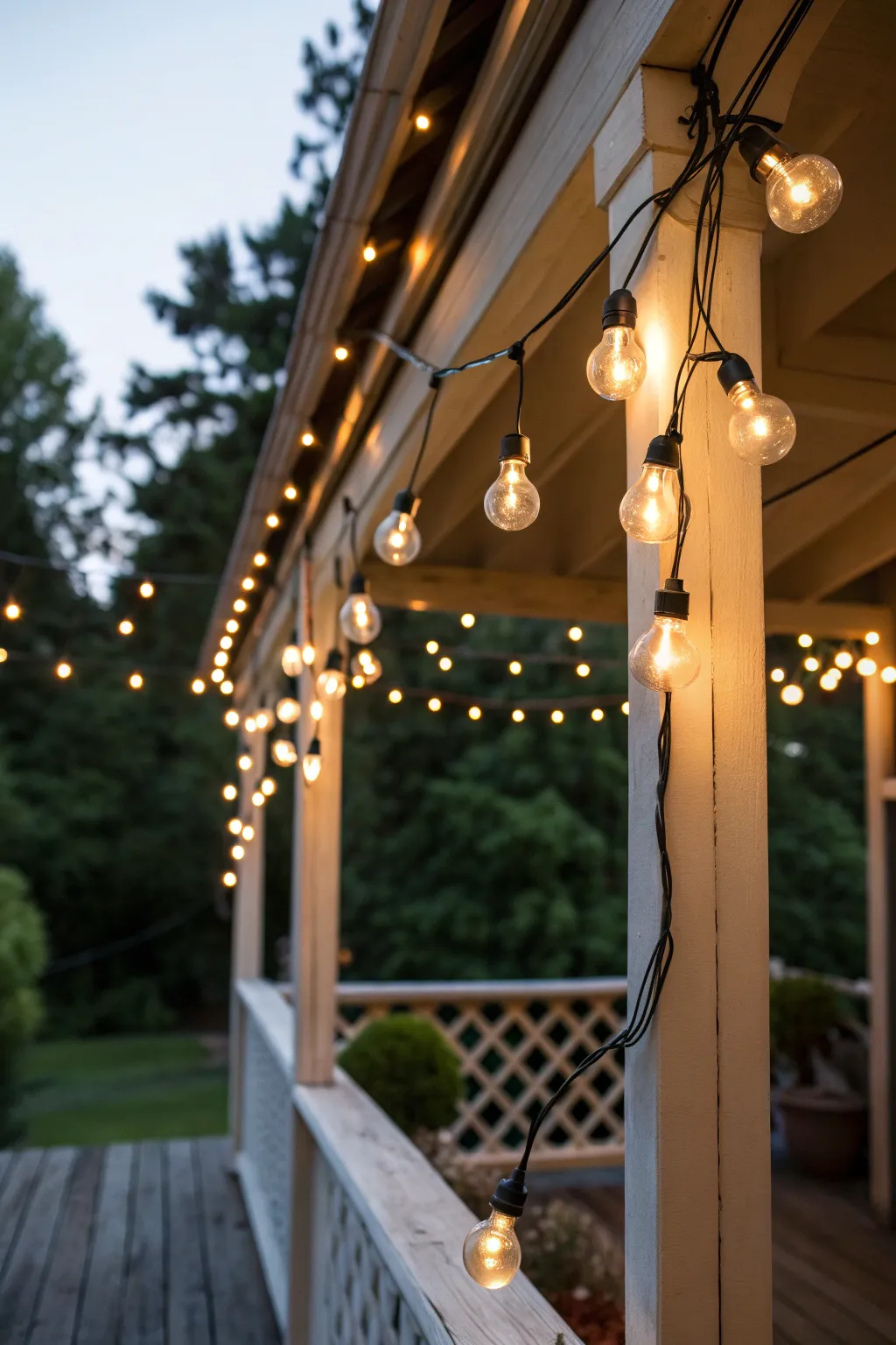 Illuminate your outdoor space with enchanting solar string lights—perfect for a cozy, off-grid evening.