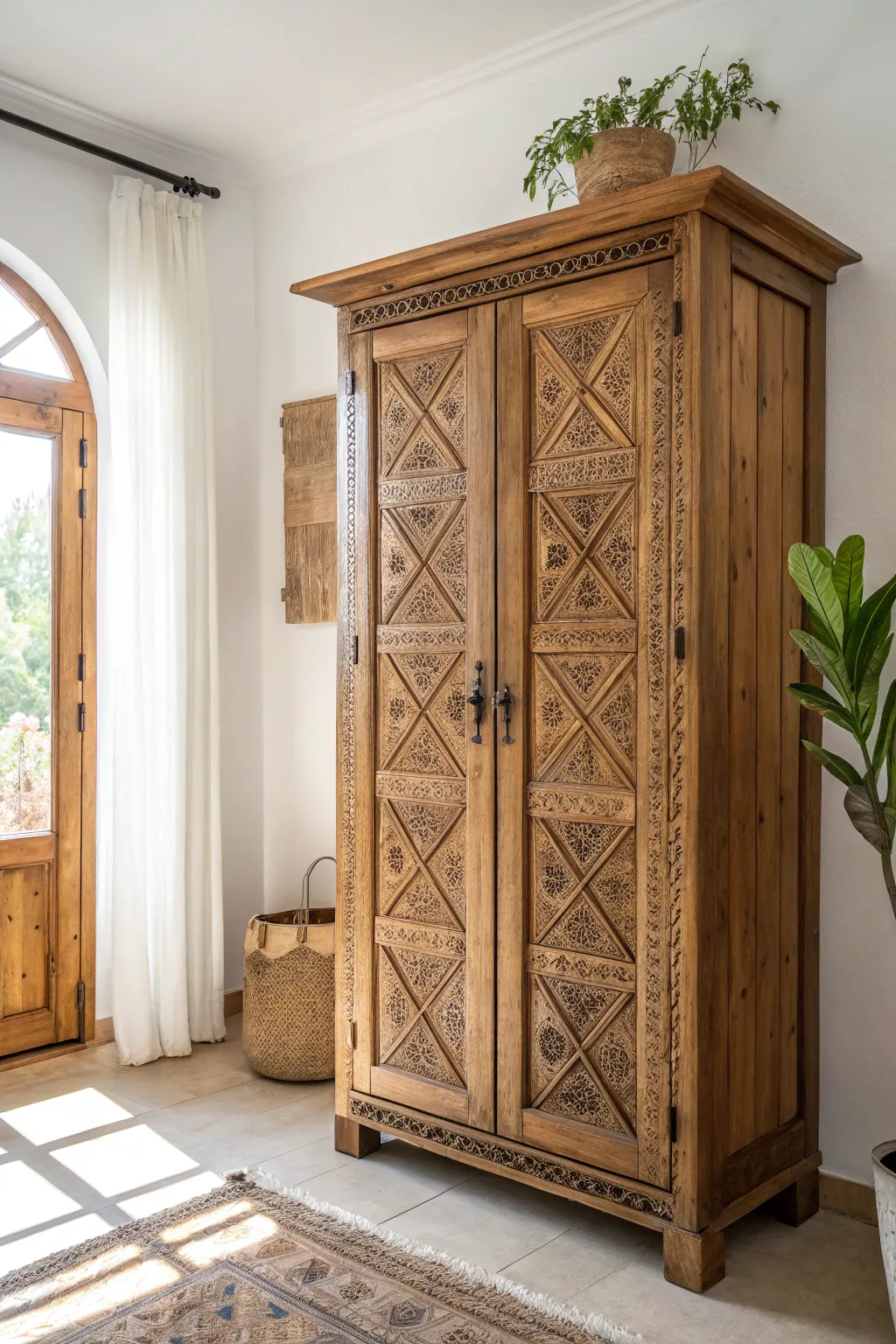 Transform your space with statement doors that tell a story of craftsmanship and natural beauty.