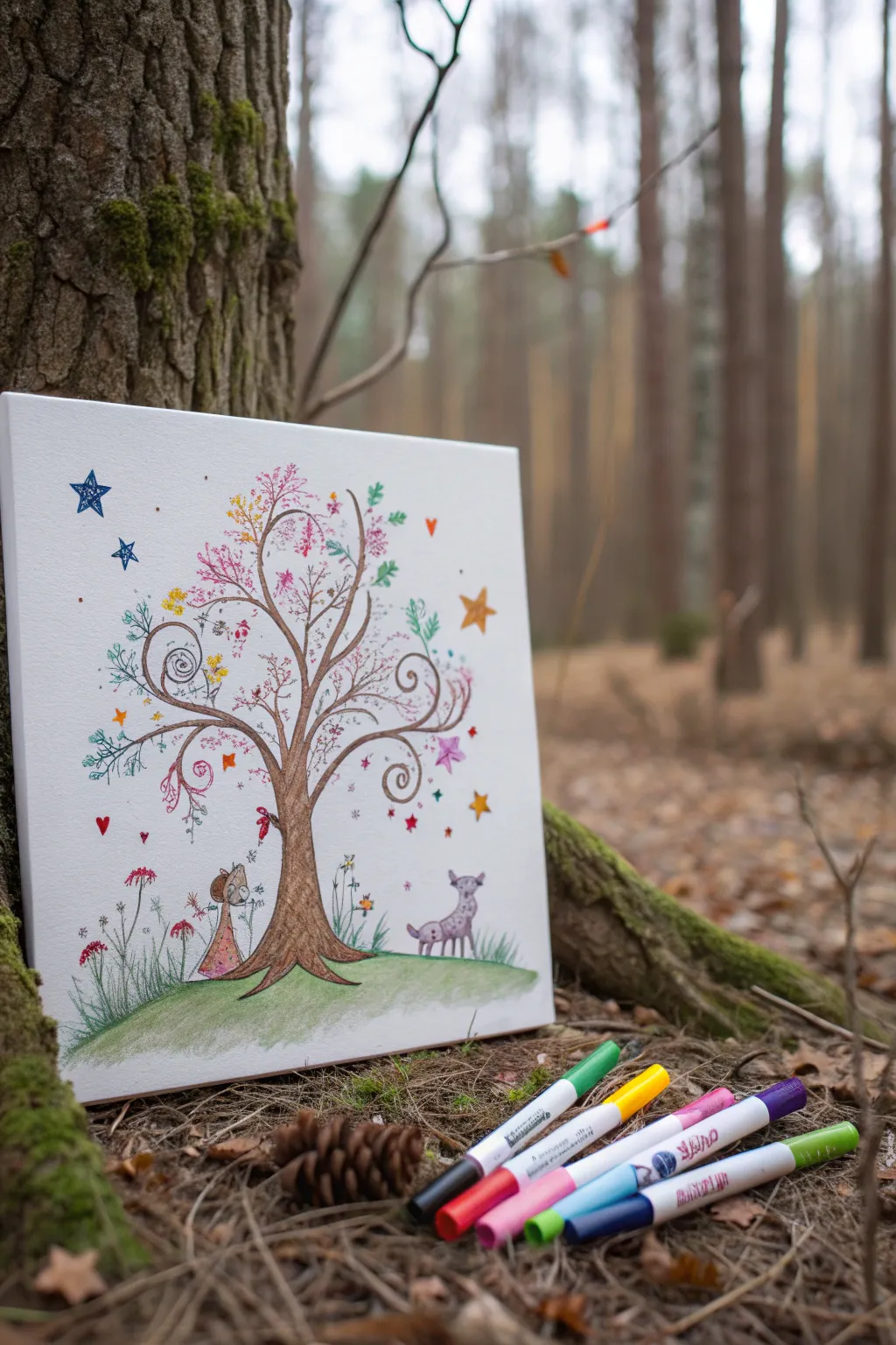 Bring your favorite fairytales to life with the enchanting magic of paint pens. 🌟✨ #WhimsicalFairytales #CanvasArt