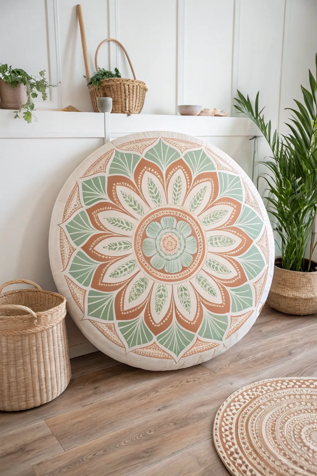 Immerse yourself in the serene beauty of handcrafted mandala art - where simplicity meets soulful creativity.