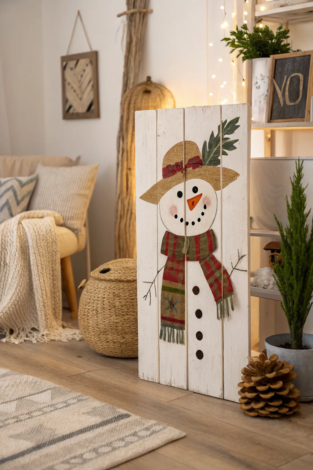 Celebrate the seasons with style: A reversible pallet masterpiece for your home.