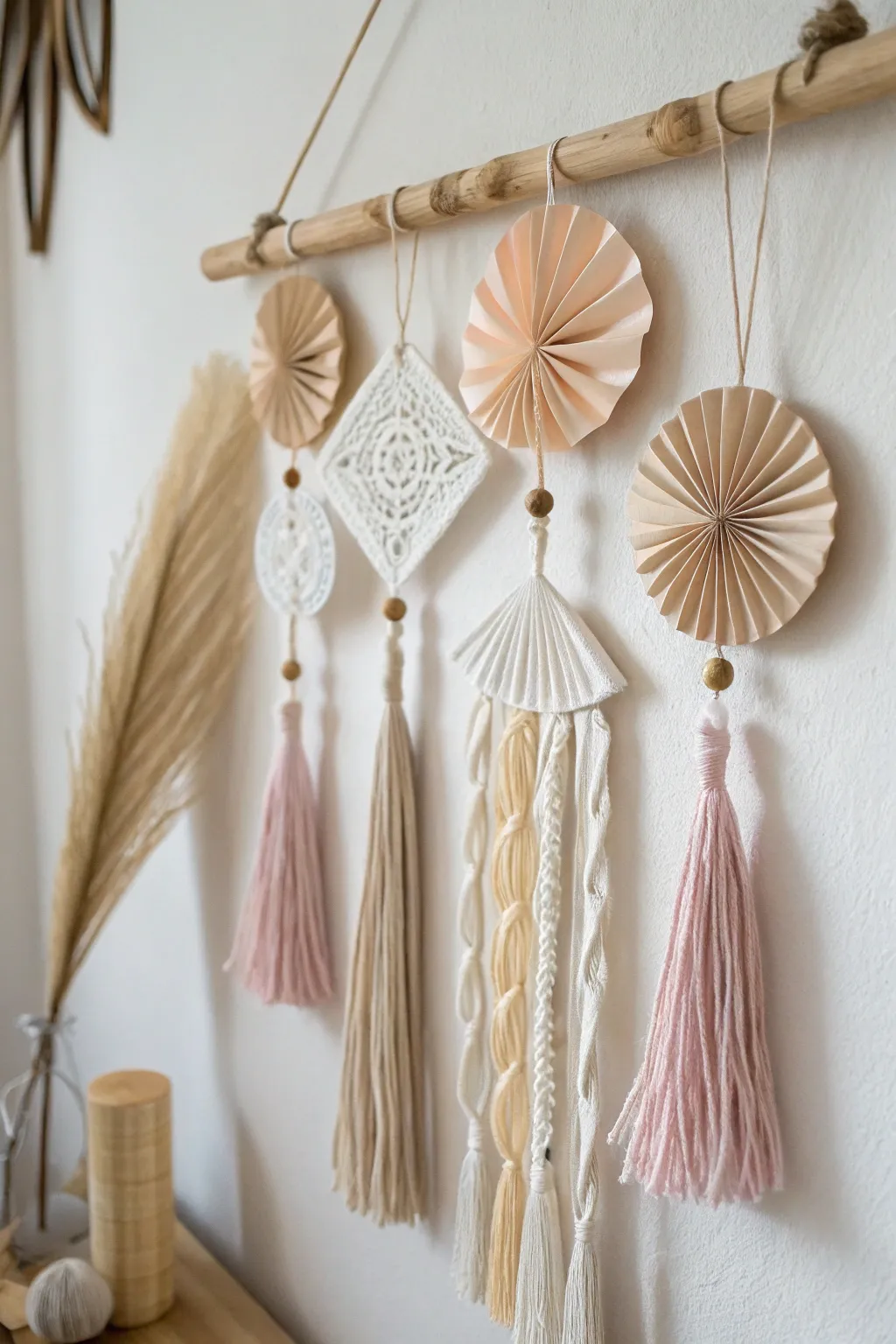 Discover hidden delights with this captivating paper wall hanging that brings a playful charm to your decor.