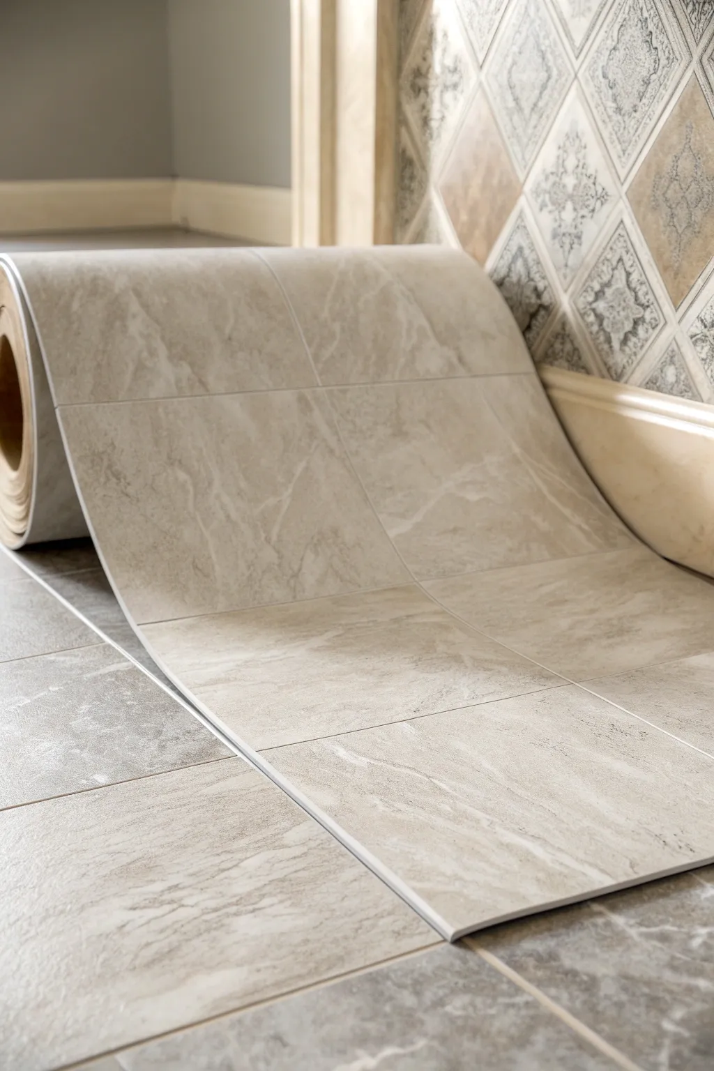 Transform your space with the timeless appeal of neutral-toned vinyl tiles.