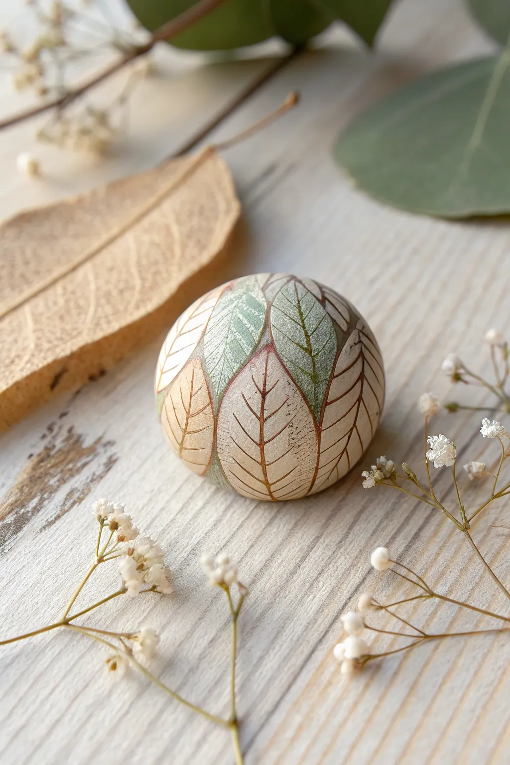 Discover eco-friendly elegance with nature-inspired polymer clay beads.